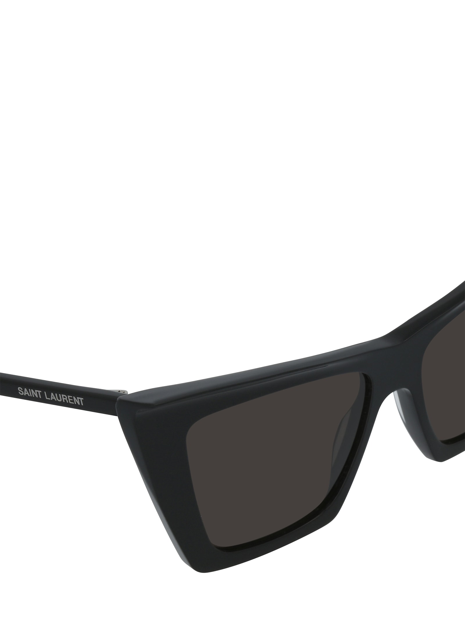 Shop Saint Laurent Sl 372 Black Sunglasses