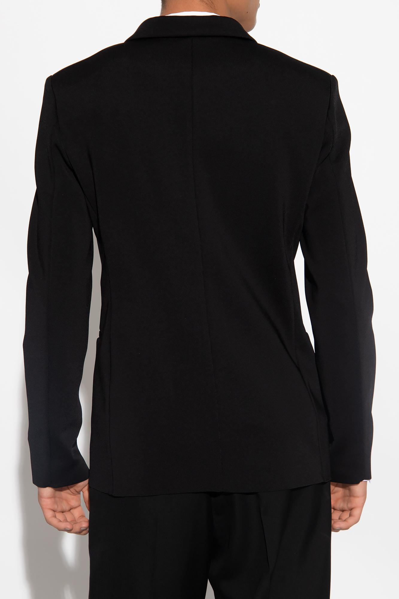 Shop Givenchy Blazer With Logo In Black