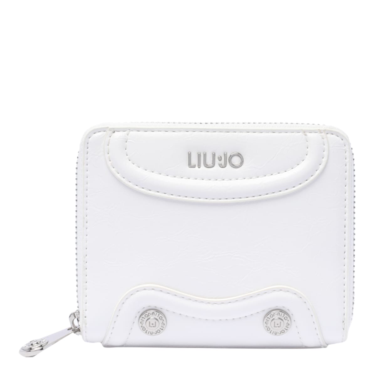 Shop Liu •jo Logo Wallet In White