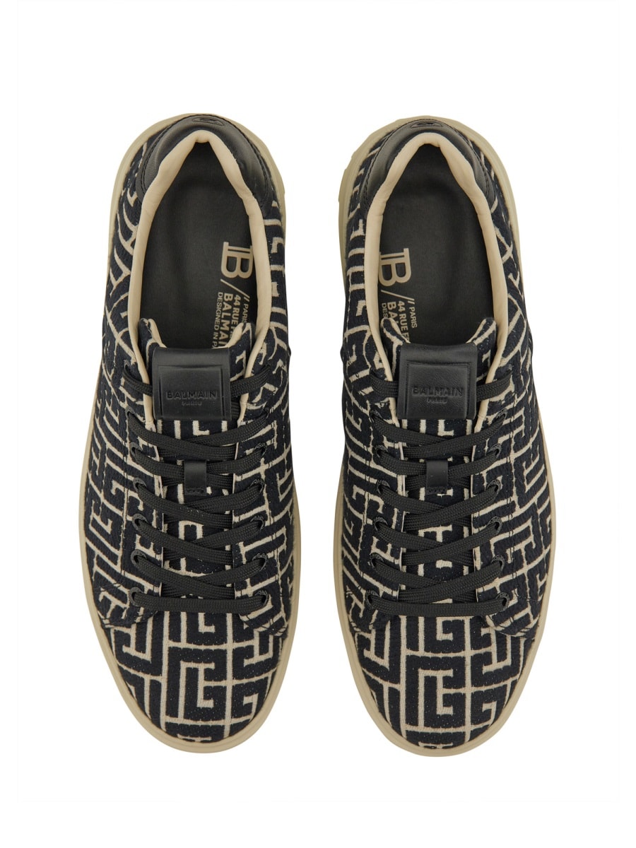 Shop Balmain B-court Sneaker In Black