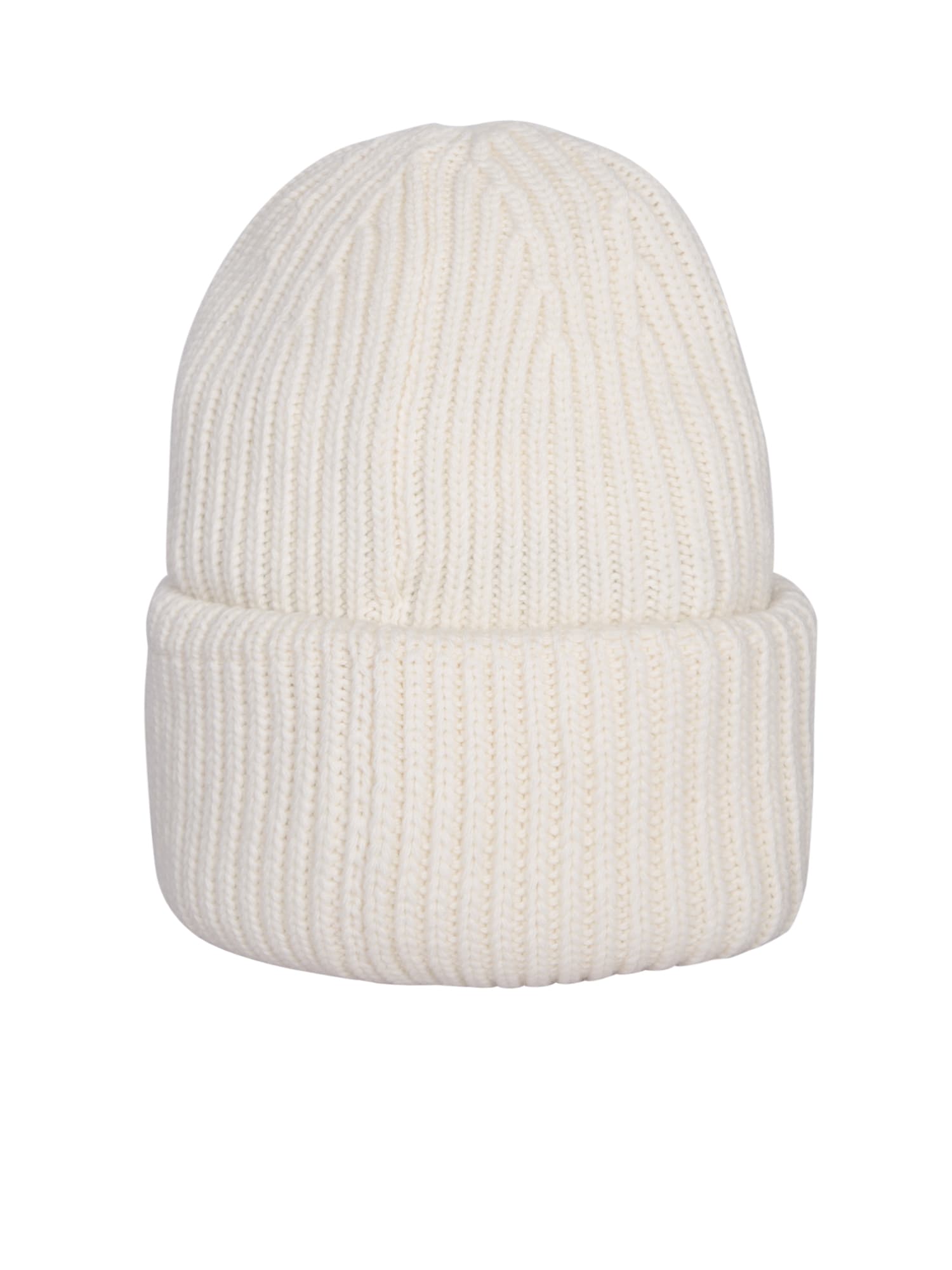 Moncler logo-patch Beanie - Neutrals