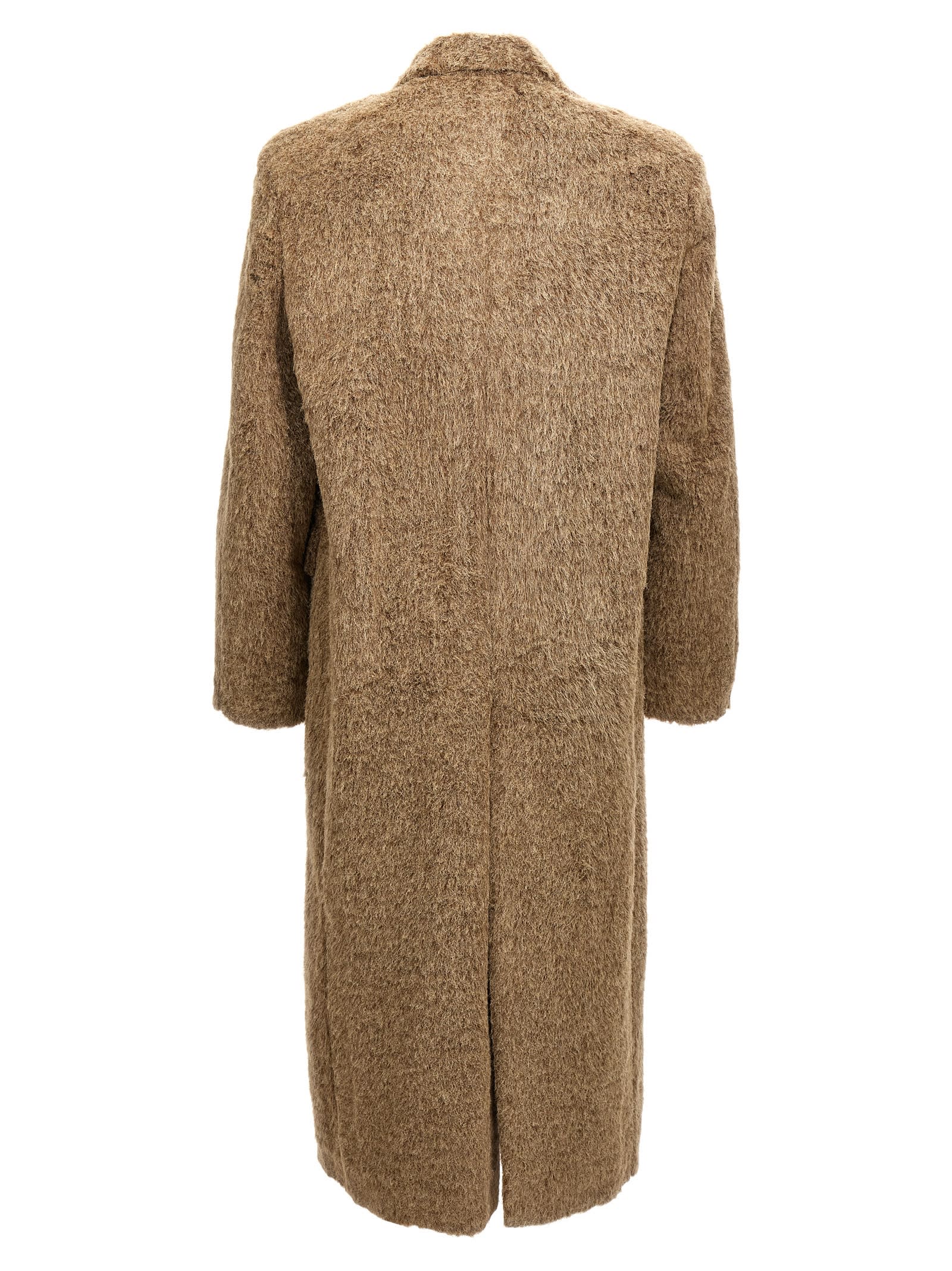 Shop Séfr Larry Coat In Beige