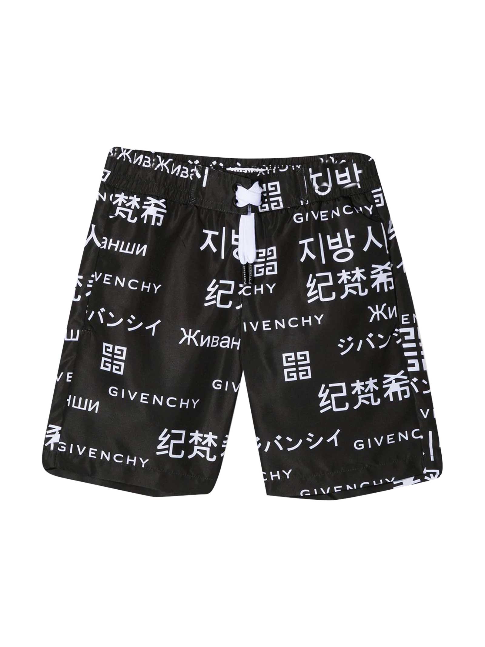 Shop Givenchy Shorts With Press In Nero/bianco