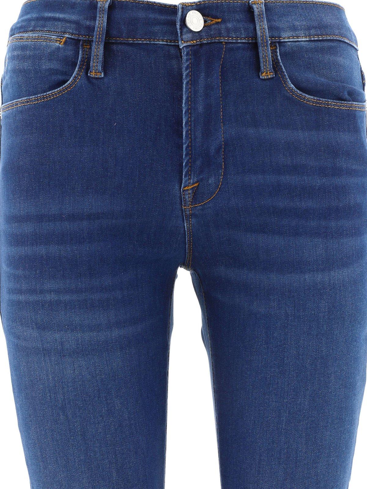 Shop Frame Straight Leg Jeans In Stvr