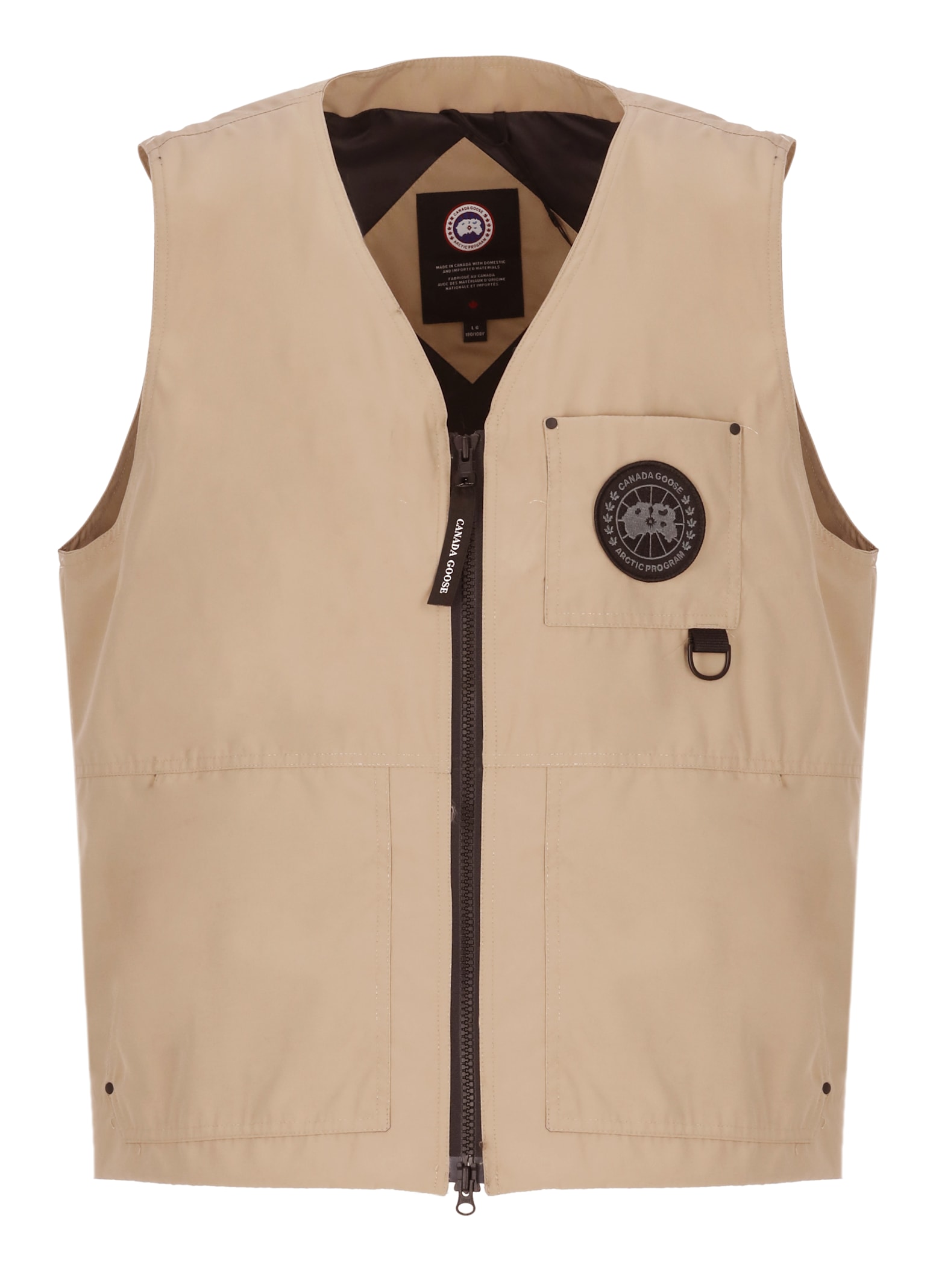 Shop Canada Goose Canmore Sleeveless Jacket In Beige