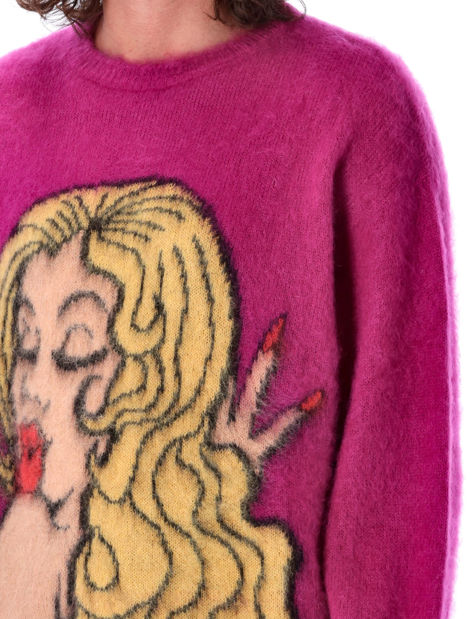 ERL Kiss Mohair Intarsia Sweater | Smart Closet