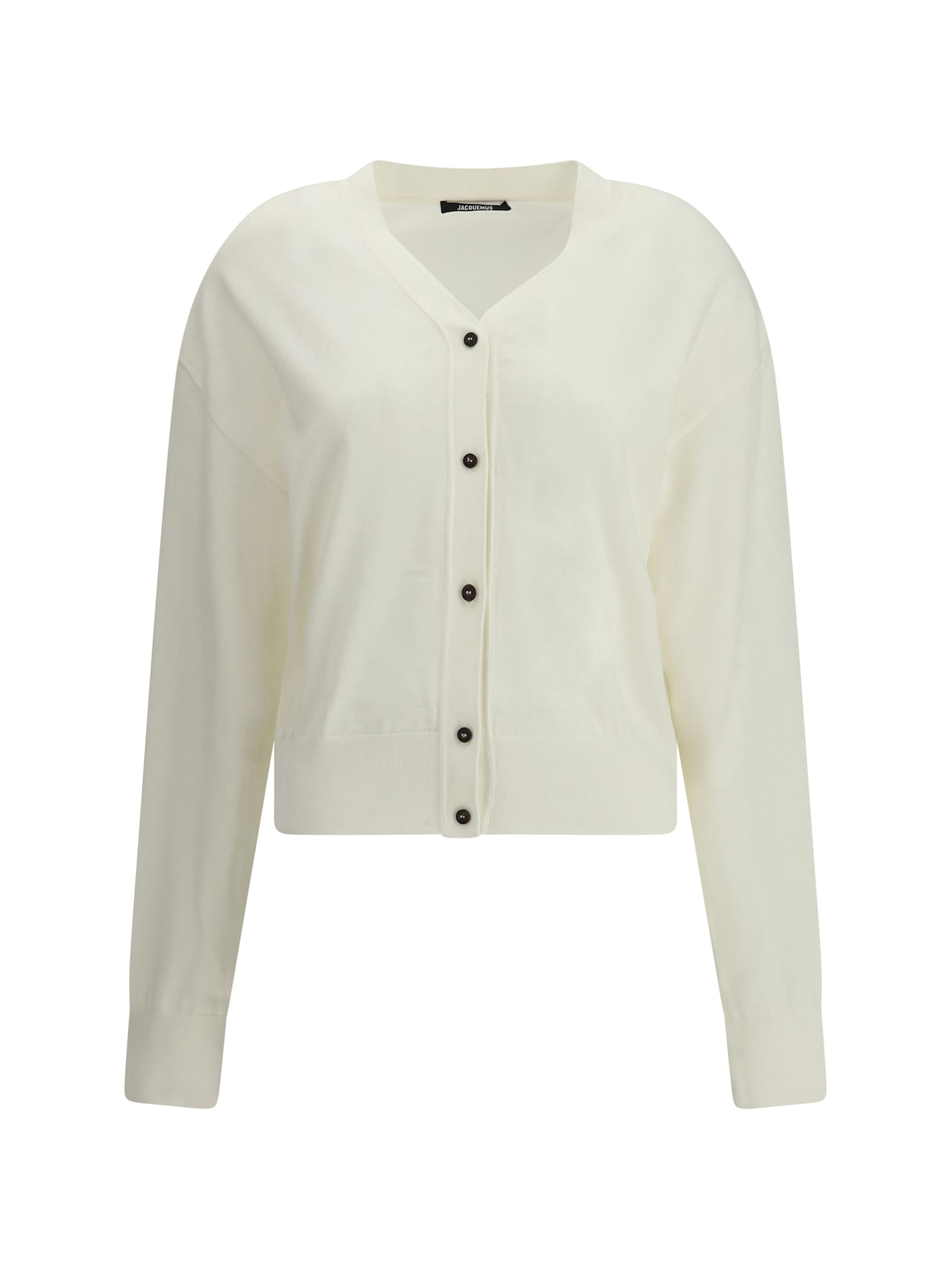 Jacquemus Women Merino Wool Cardigan In White
