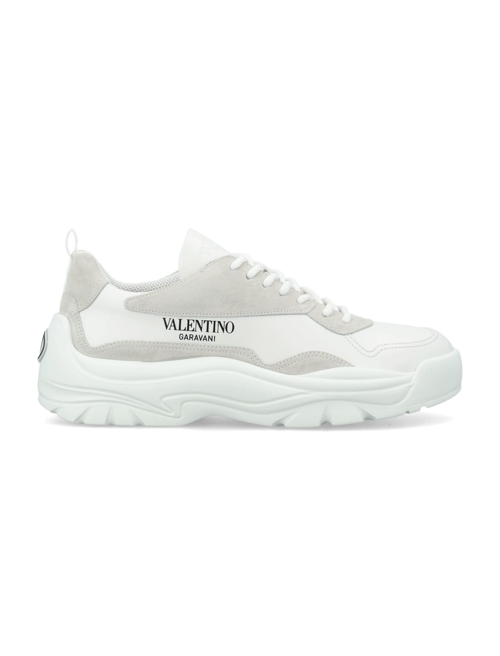 Shop Valentino Gumboy Sneakers In Bianco/bianco/bianco