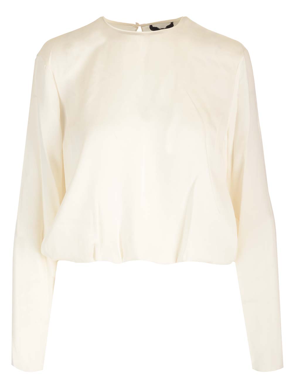 Shop Theory Satin Blouse In Avorio