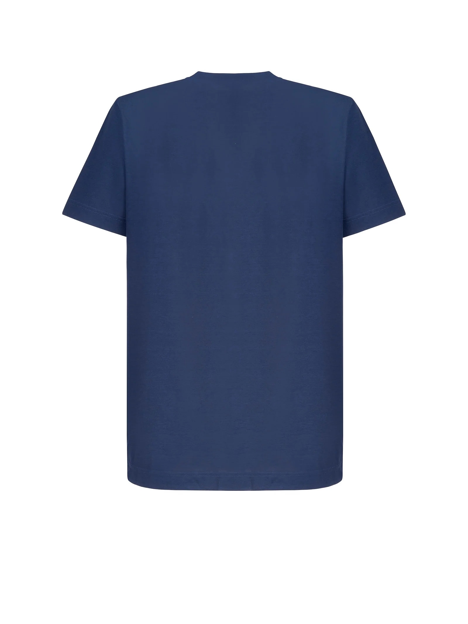 Shop Zanone Tshirt Ice Cotton In Blue Copying