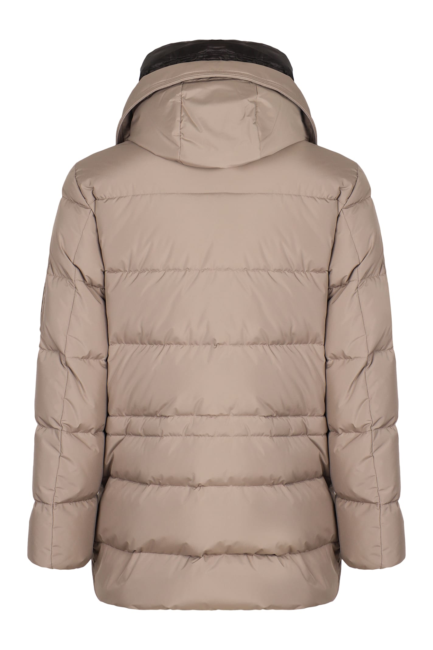 Moorer Davide Technical Fabric Parka In Gray