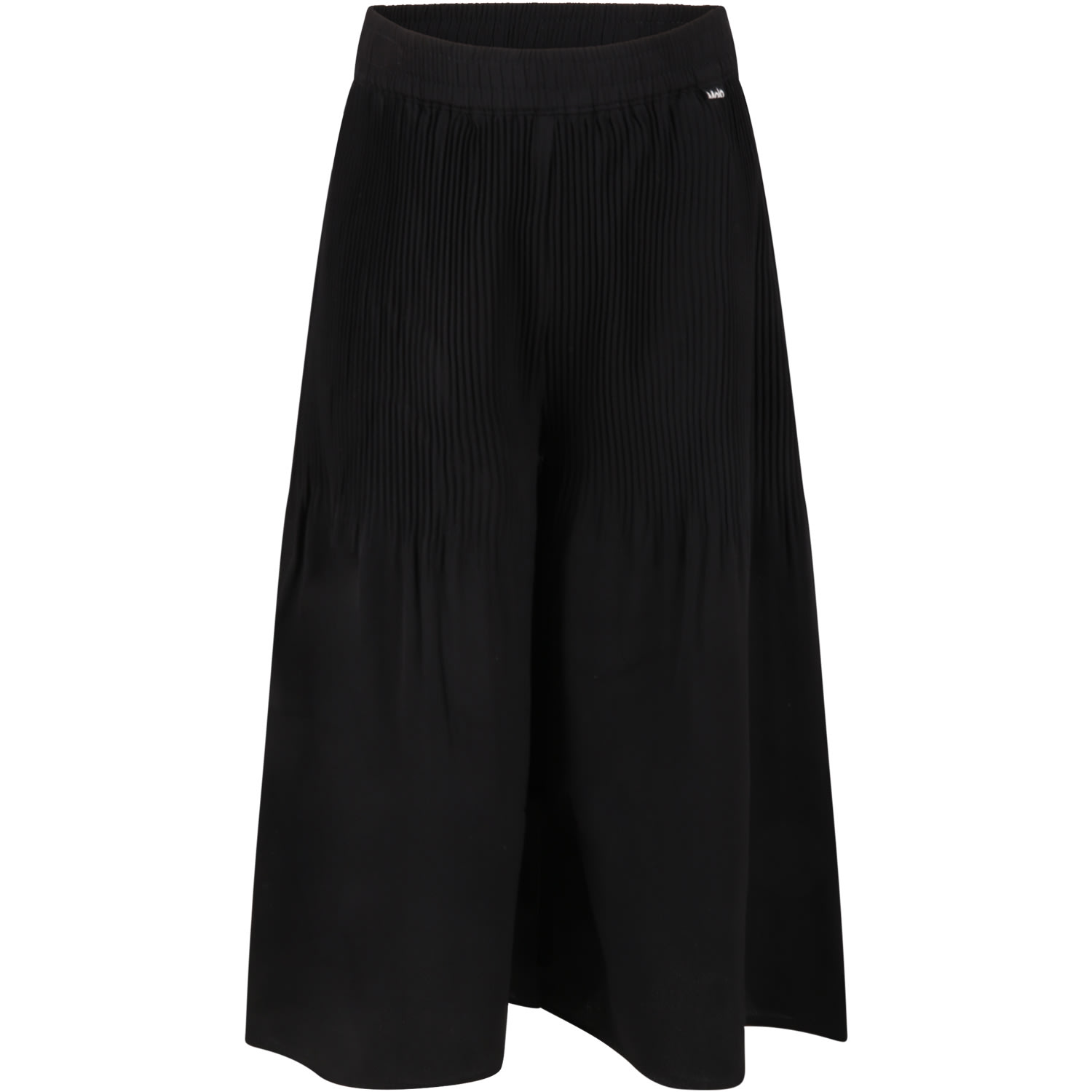 Molo Black Trouser For Girl With Logo