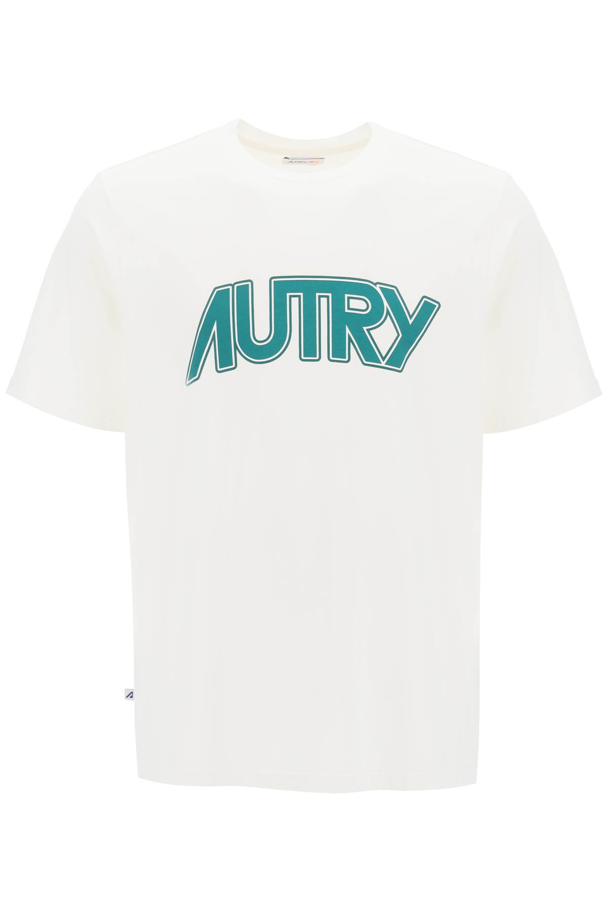 Shop Autry T-shirt With Maxi Logo Print In White