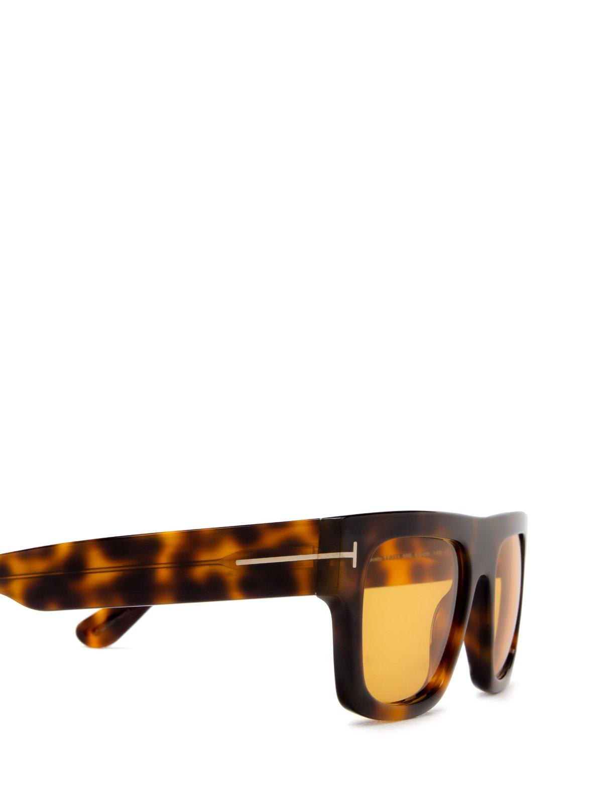 Shop Tom Ford Square Frame Sunglasses In 56e