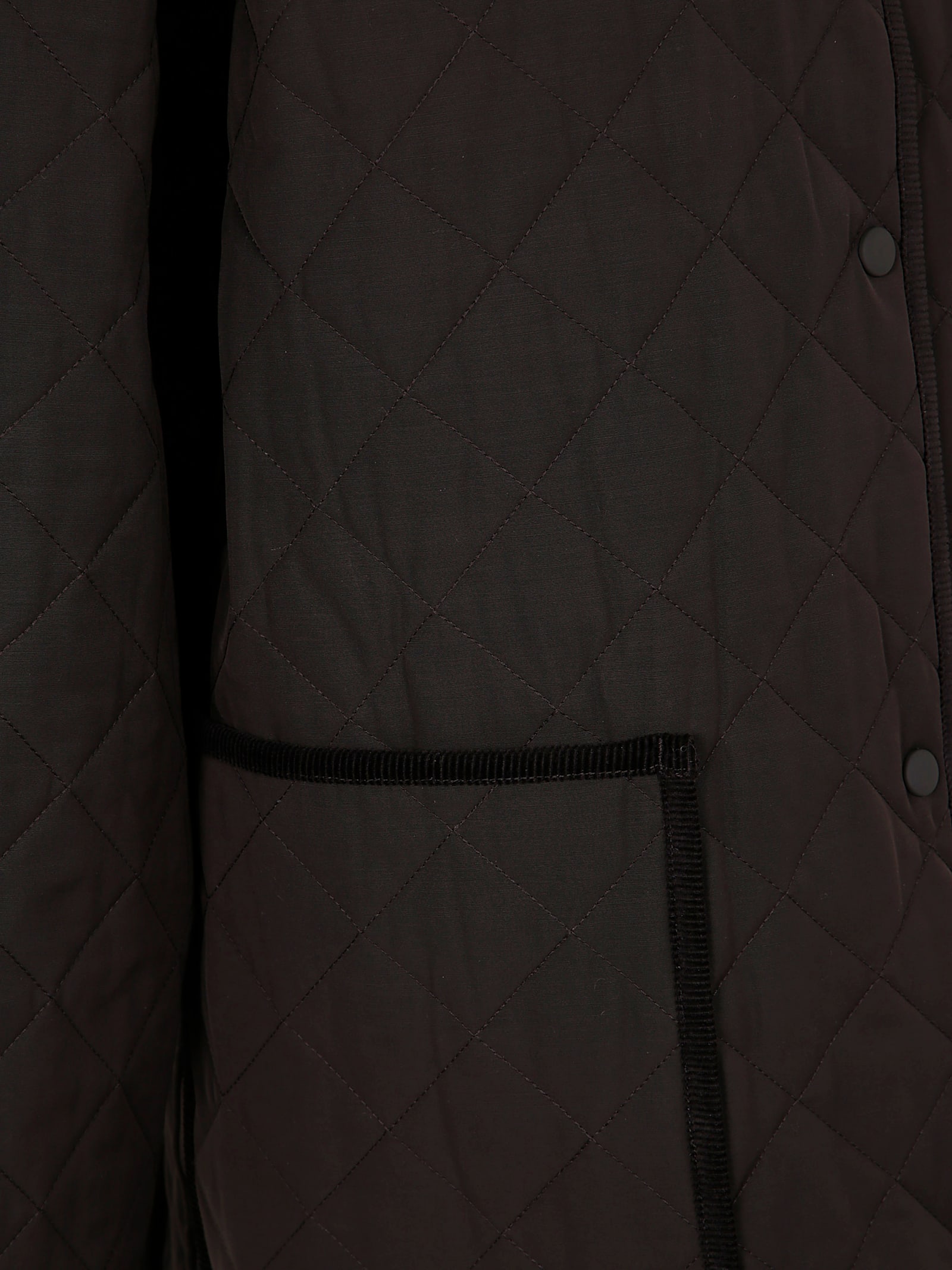 Shop Totême Quilted Barn Jacket In Espresso