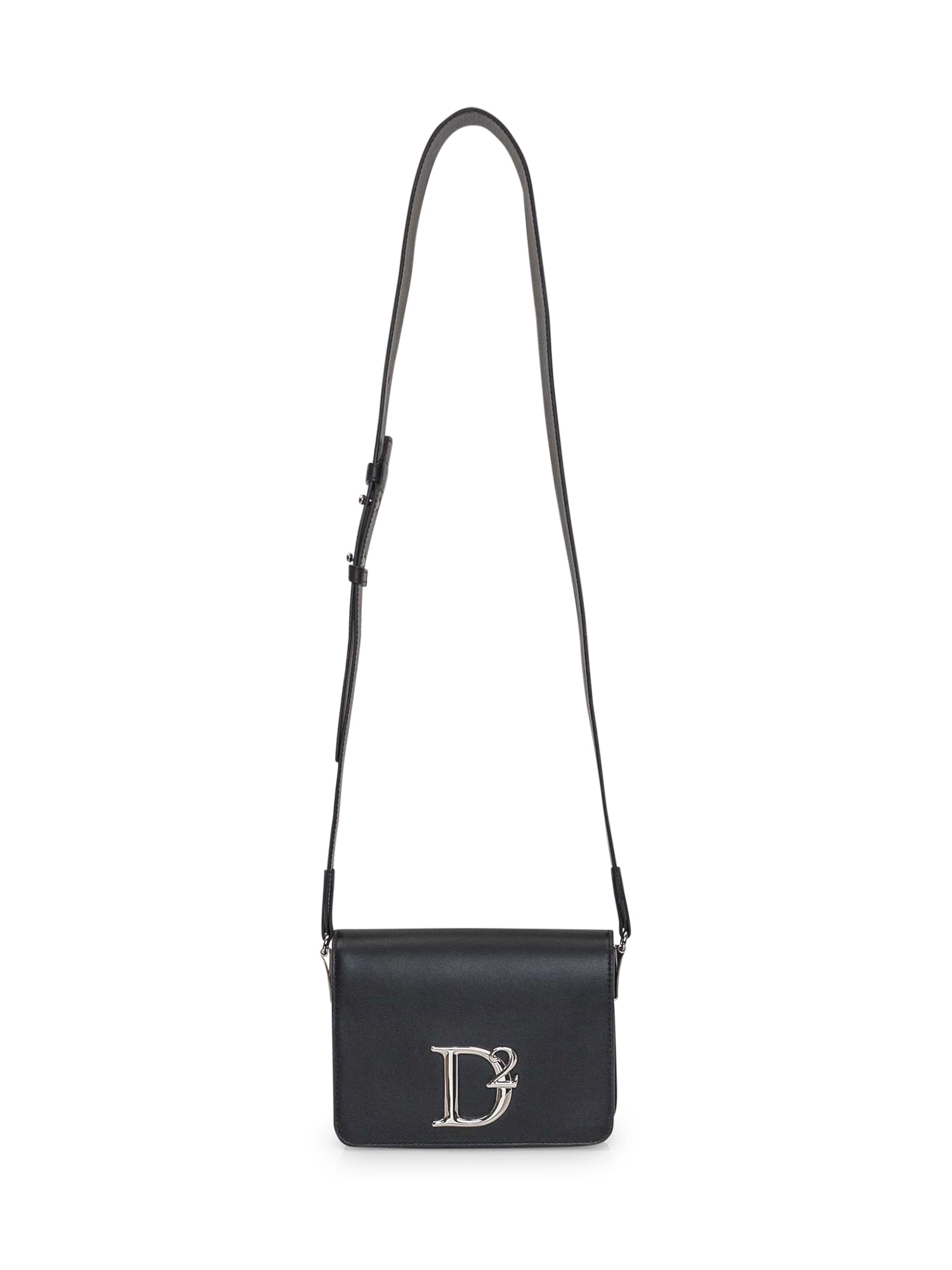 Shop Dsquared2 Shoulder Bag With Logo In Black