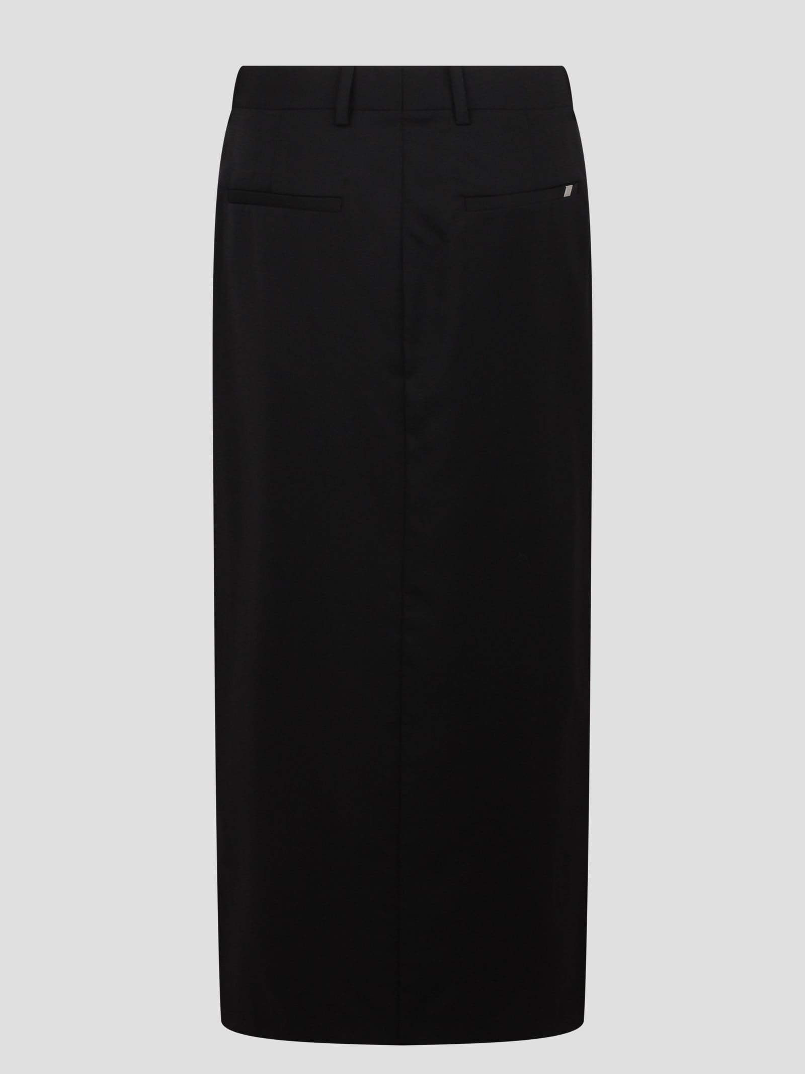 Shop Helmut Lang Zip Maxi Skirt