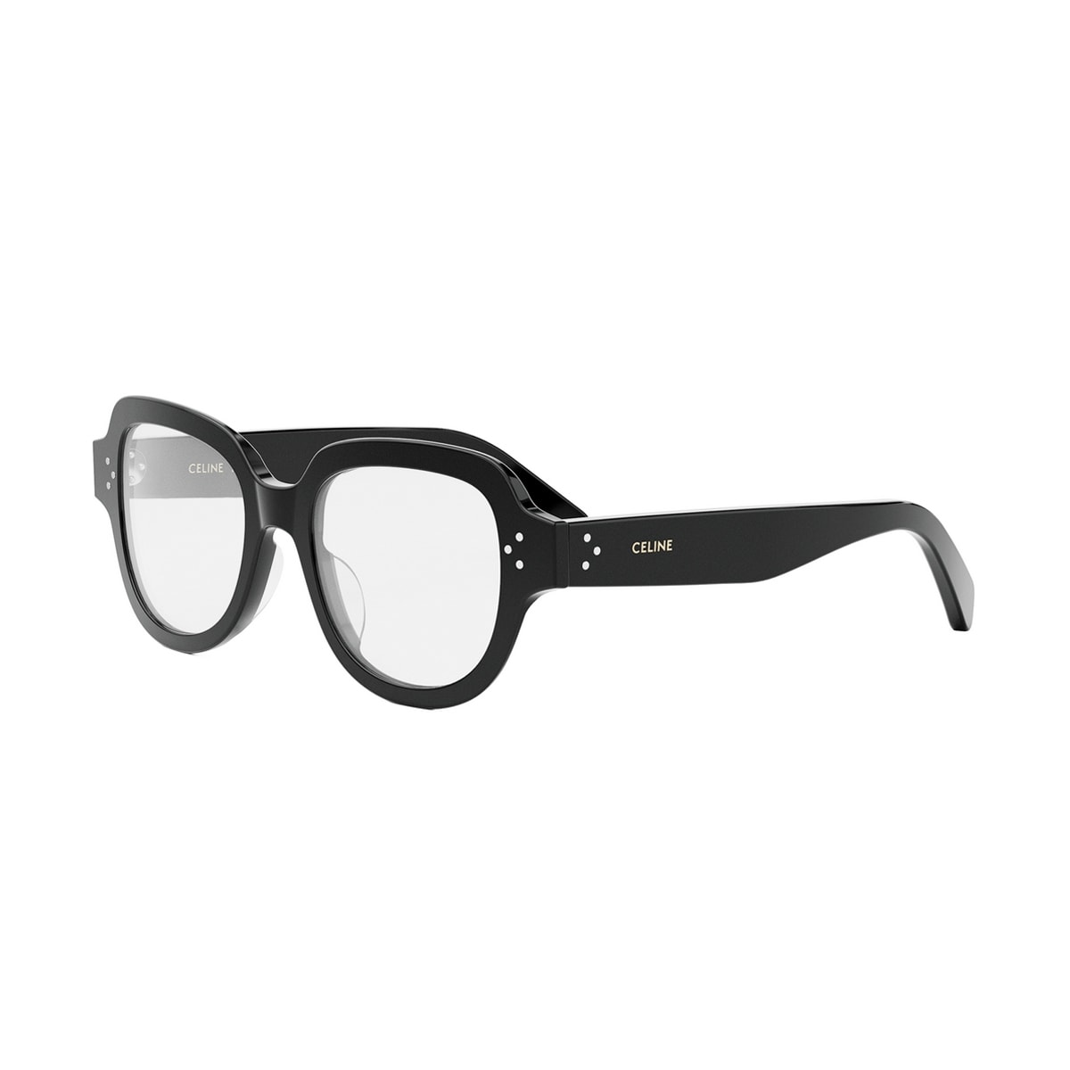 Shop Celine Cl50141u Bold 3 Dots Hd 001 Glasses In Nero