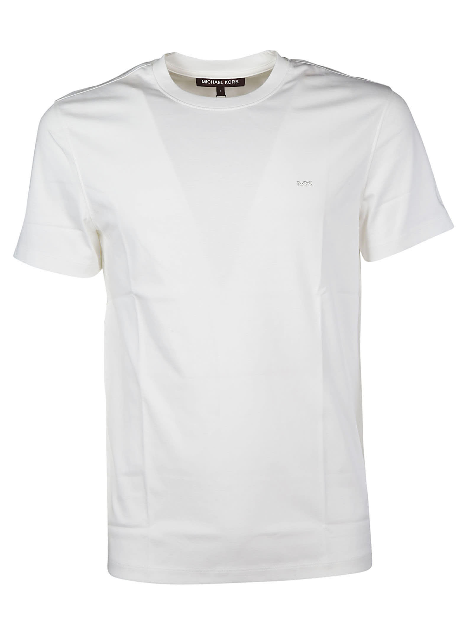 Shop Michael Kors Crew Neck T-shirt In White