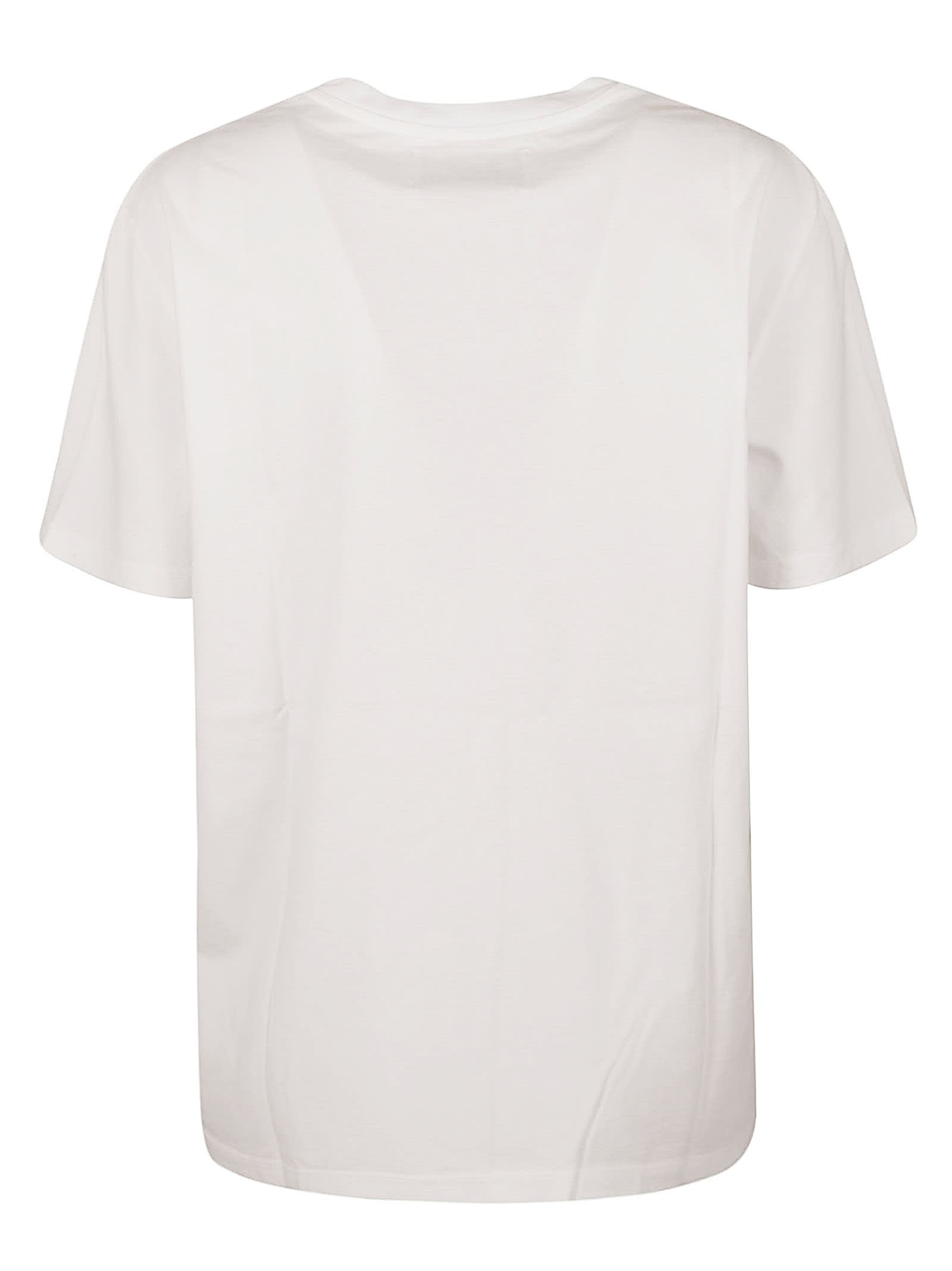 Shop Golden Goose Regular T-shirt In White/silver