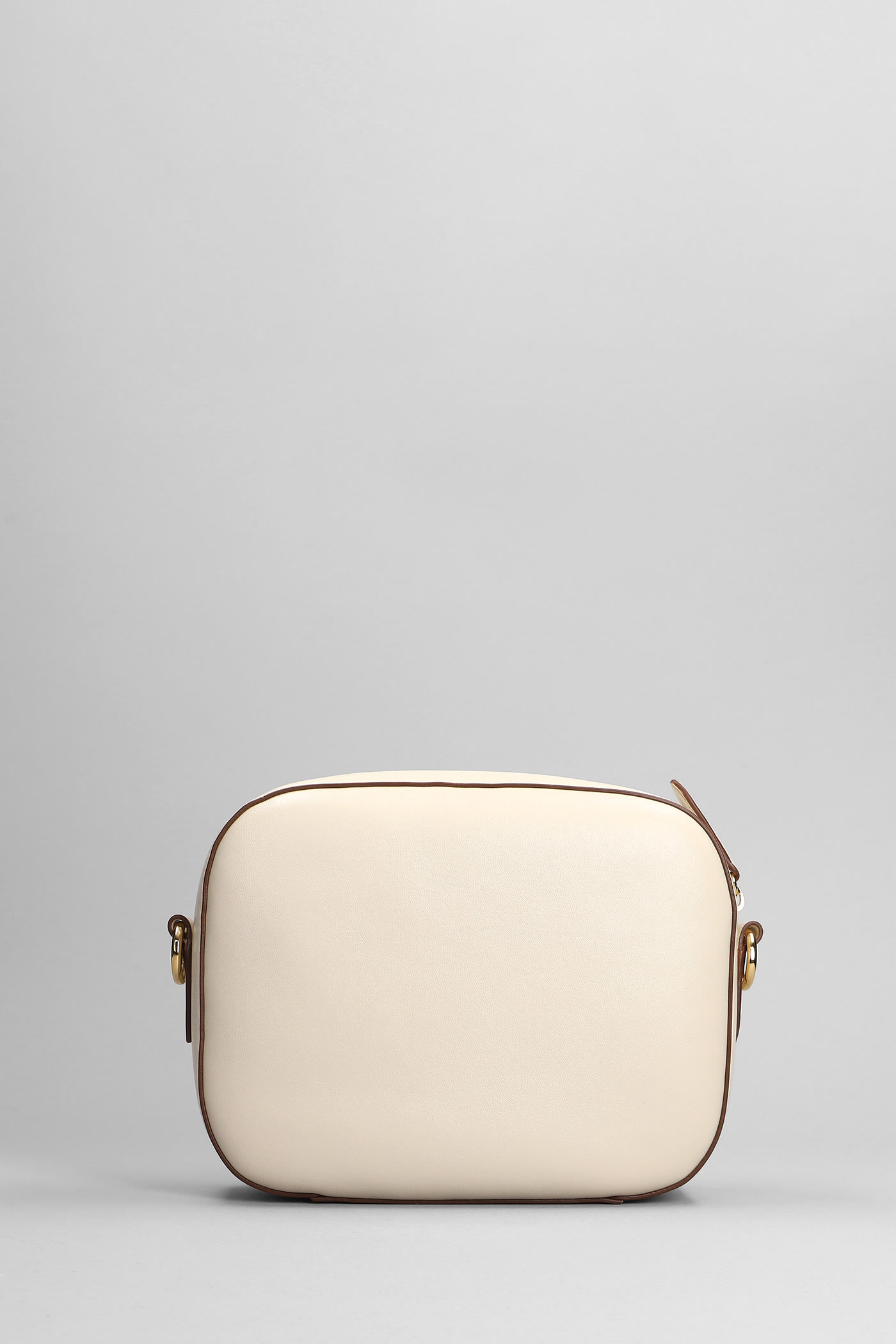 Shop Stella Mccartney Shoulder Bag In Beige Polyester In White