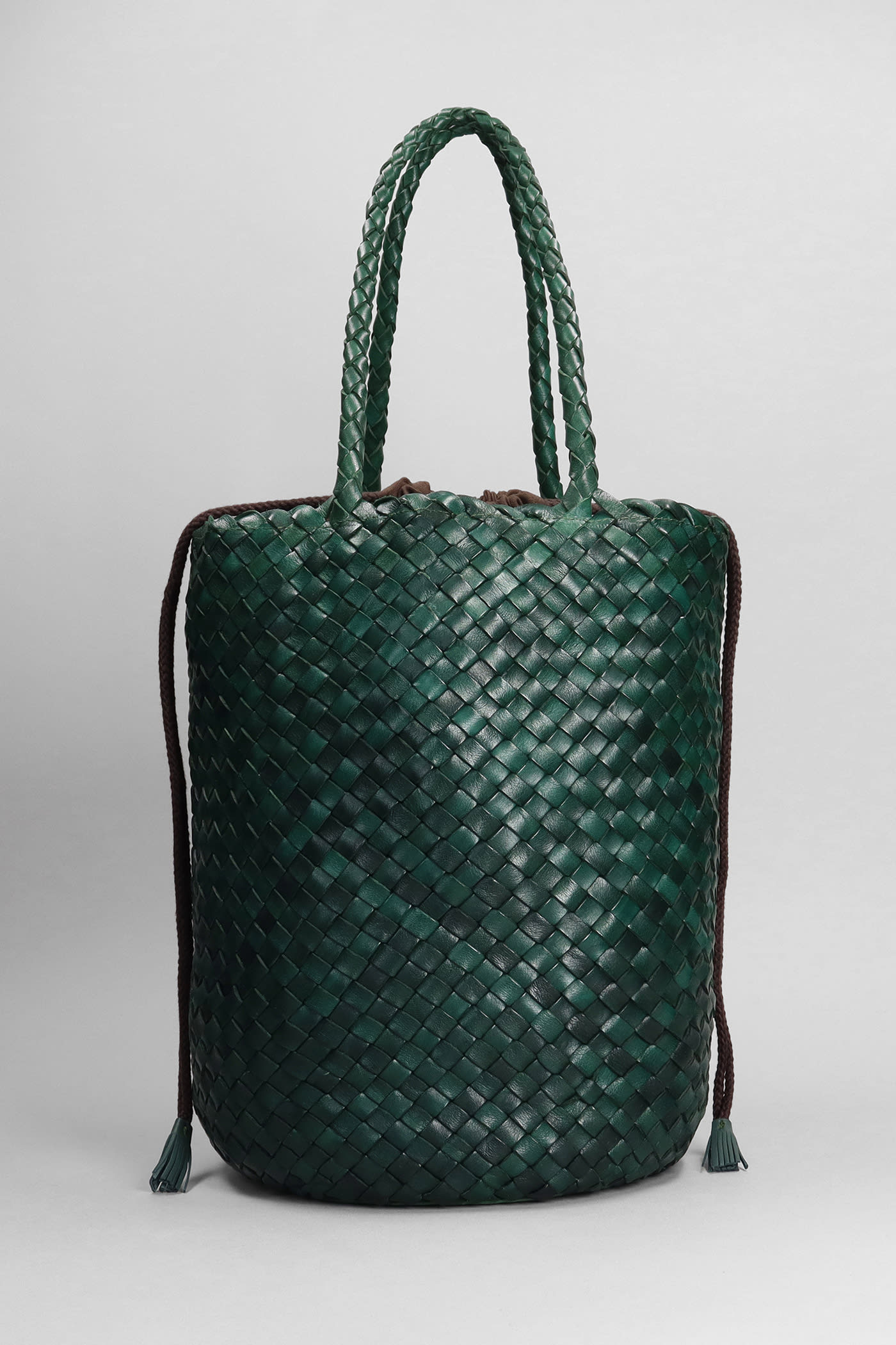Shop Dragon Diffusion Jacky Bucket Hand Bag In Green Leather
