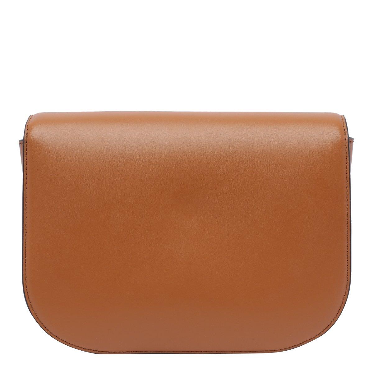 Furla Sfera Brandy Shoulder Bag In Smooth Leather In Brown