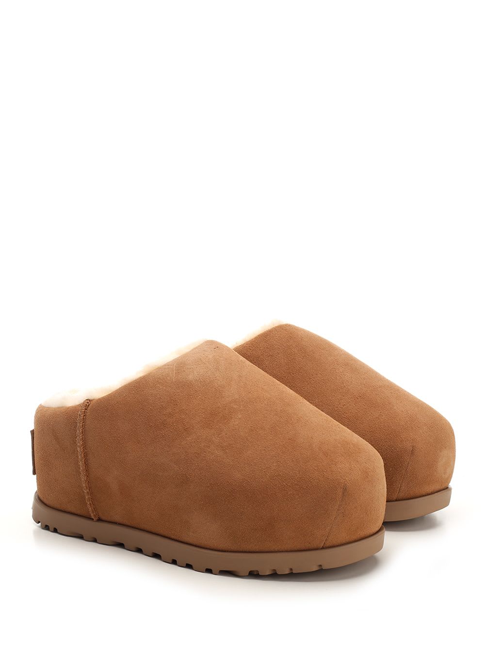 Shop Ugg Pumped Slippers In Brown