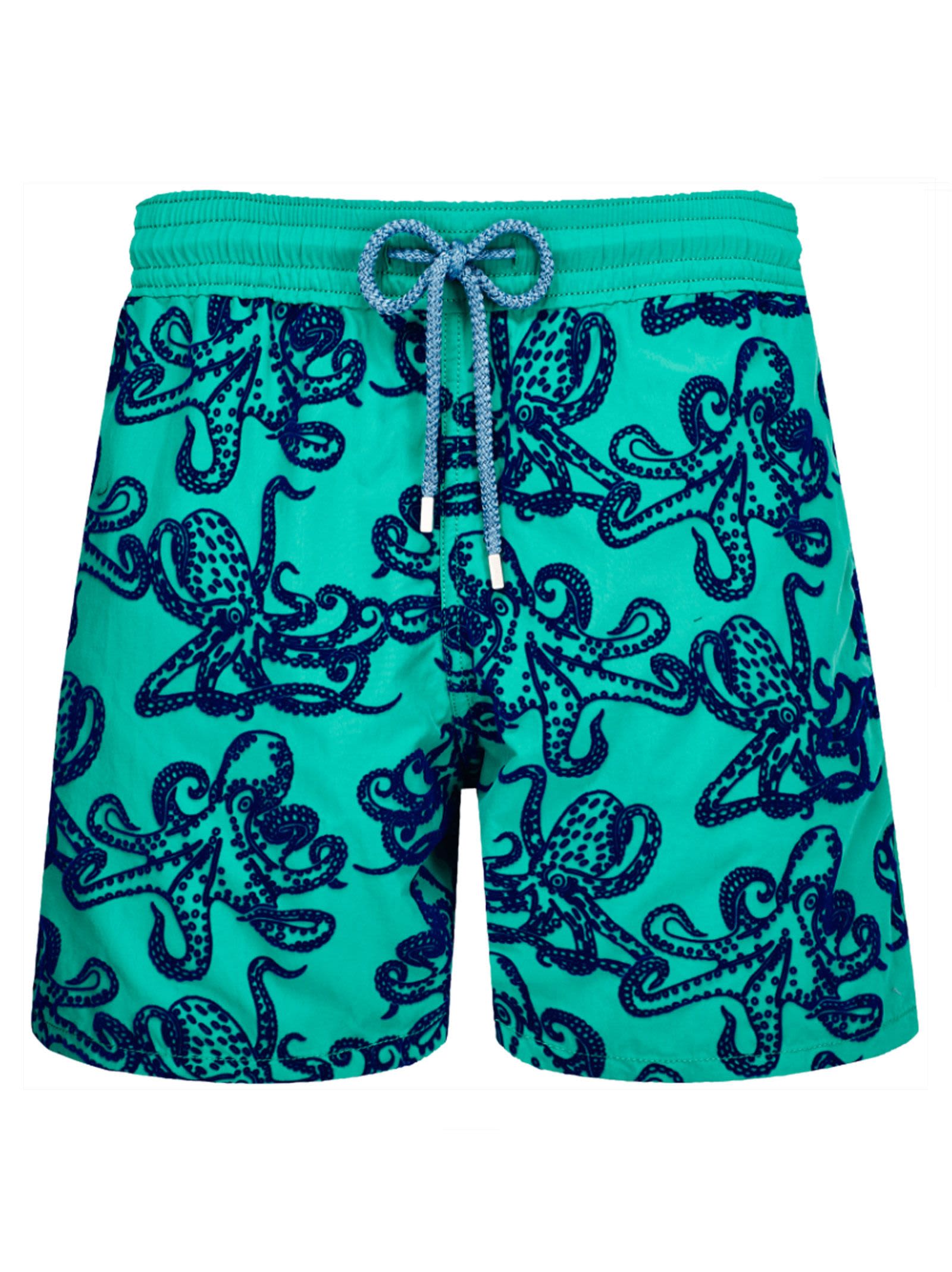 VILEBREQUIN POULPES FLOCKED SWIMMING SHORTS
