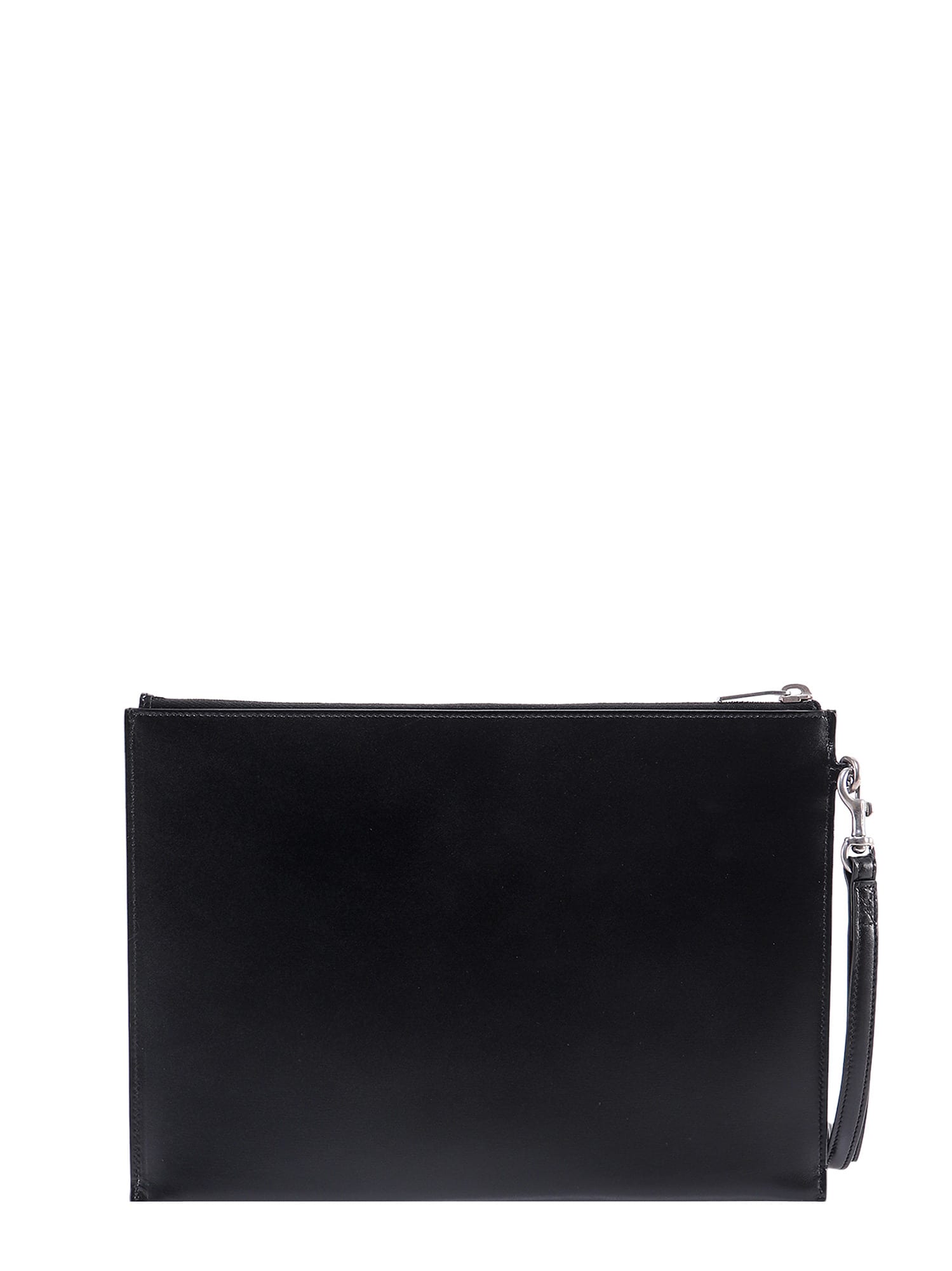 Shop Saint Laurent Cassandra Clutch In Black