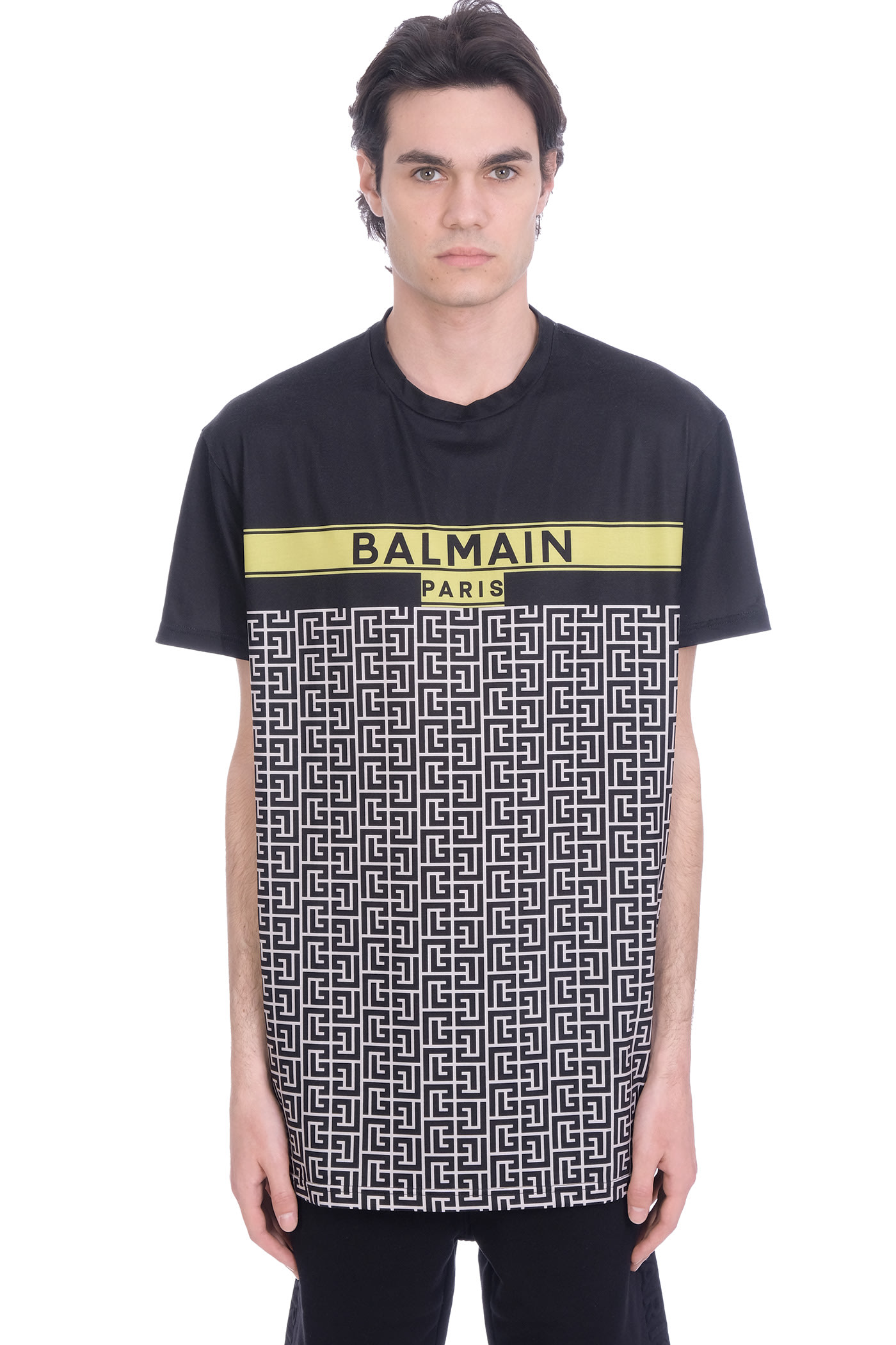 Balmain T-shirt In Black Polyester