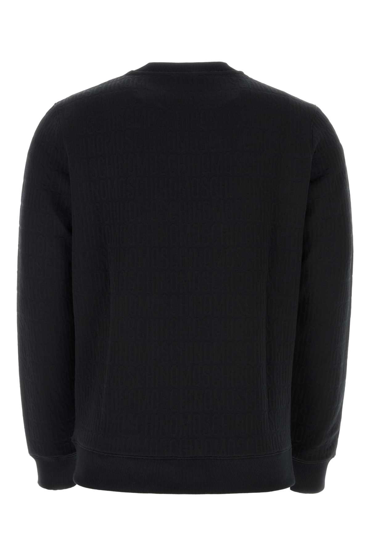 Shop Moschino Black Polyester Blend Sweatshirt In Fantasianero