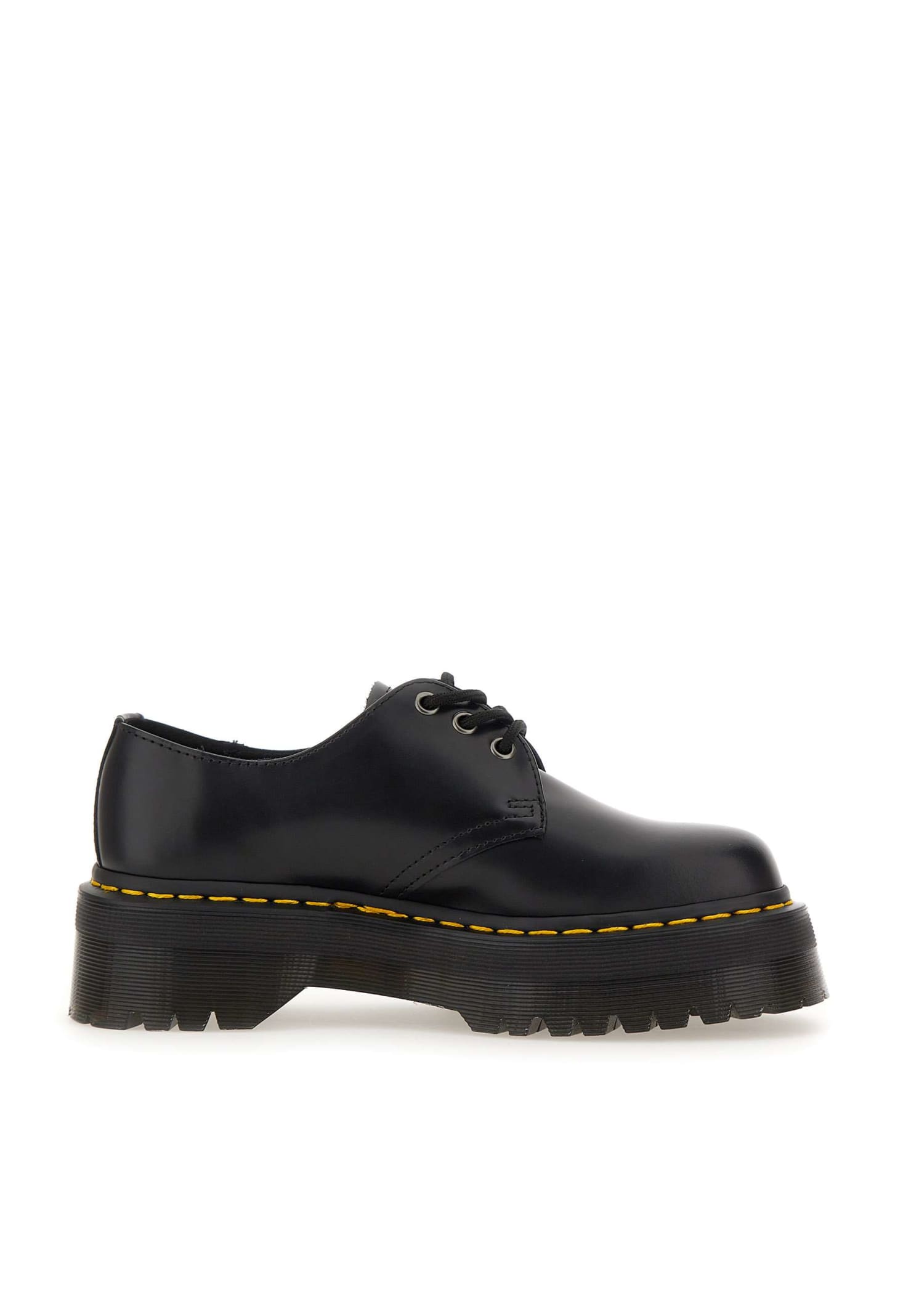 Shop Dr. Martens' 1461 Quad Leather Moccasin In Nero