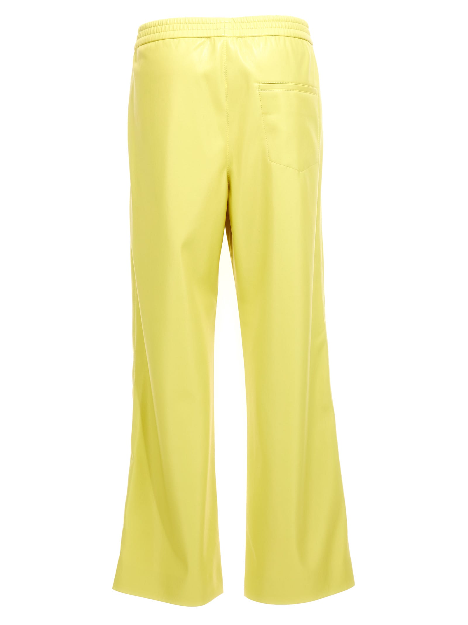 Nanushka Lorca Faux-leather Trousers In Yellow
