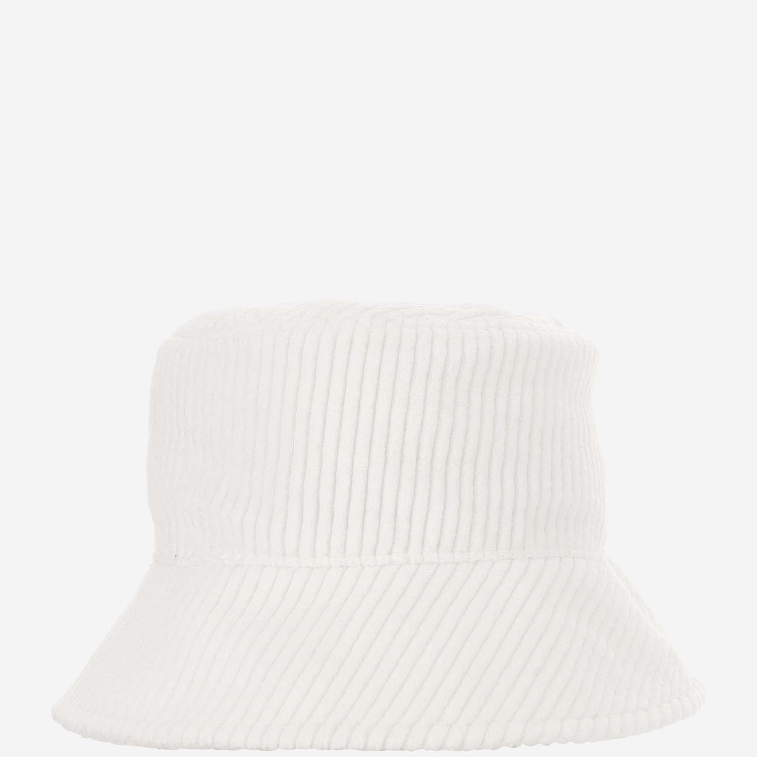 Shop Jil Sander Cotton Velvet Bucket Hat In Porcelain