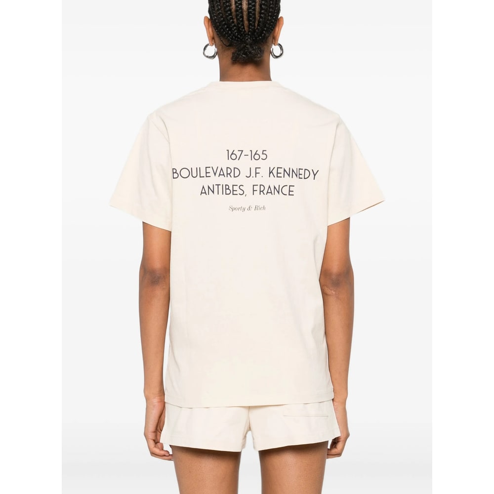 Sporty & Rich T-shirt In Neutral