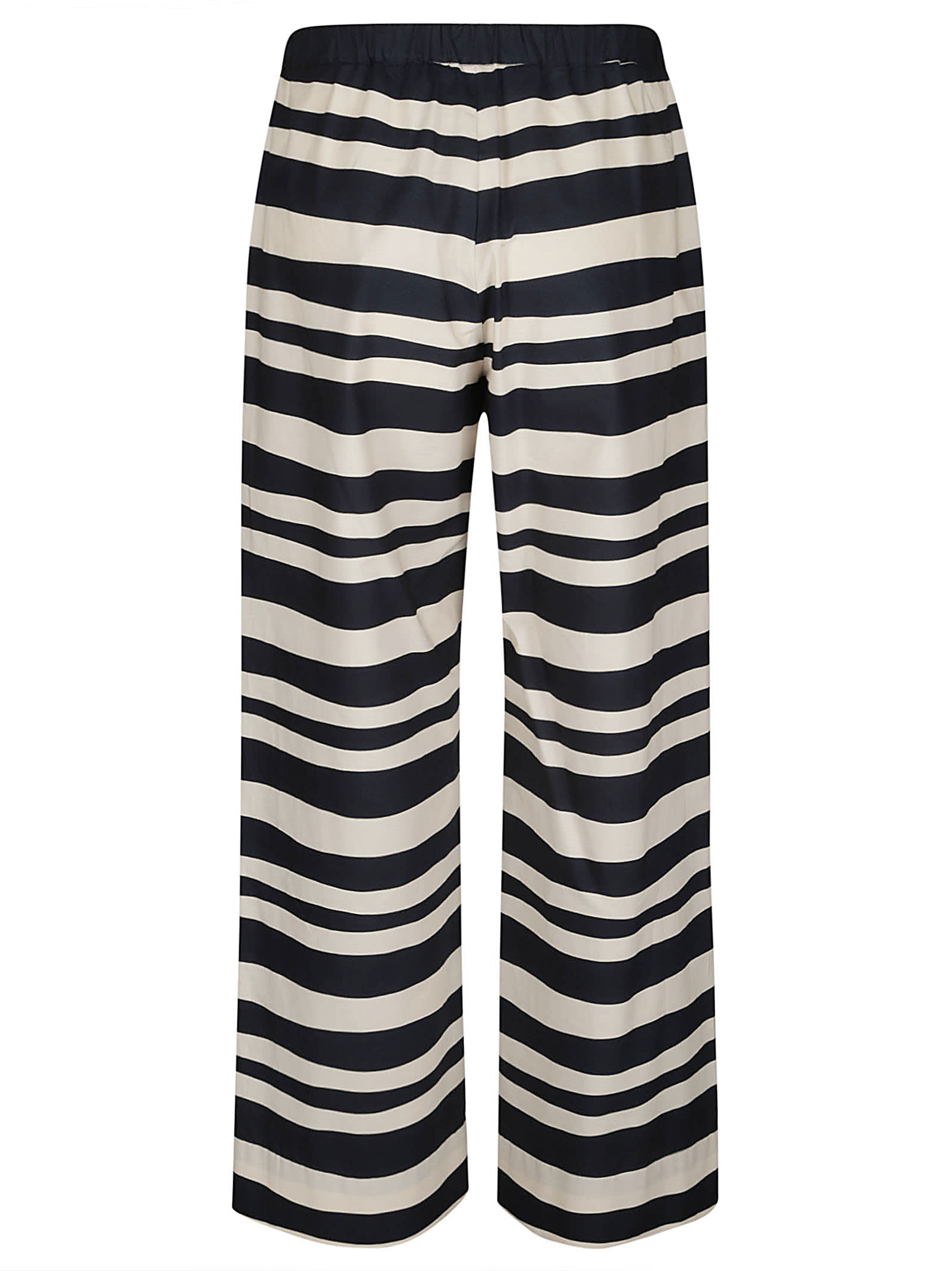 Shop 's Max Mara Stripe Trousers In Blu Marino