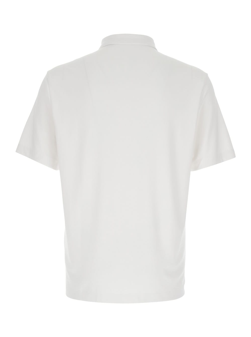 Theory White Polo Shirt With Button Closure In White