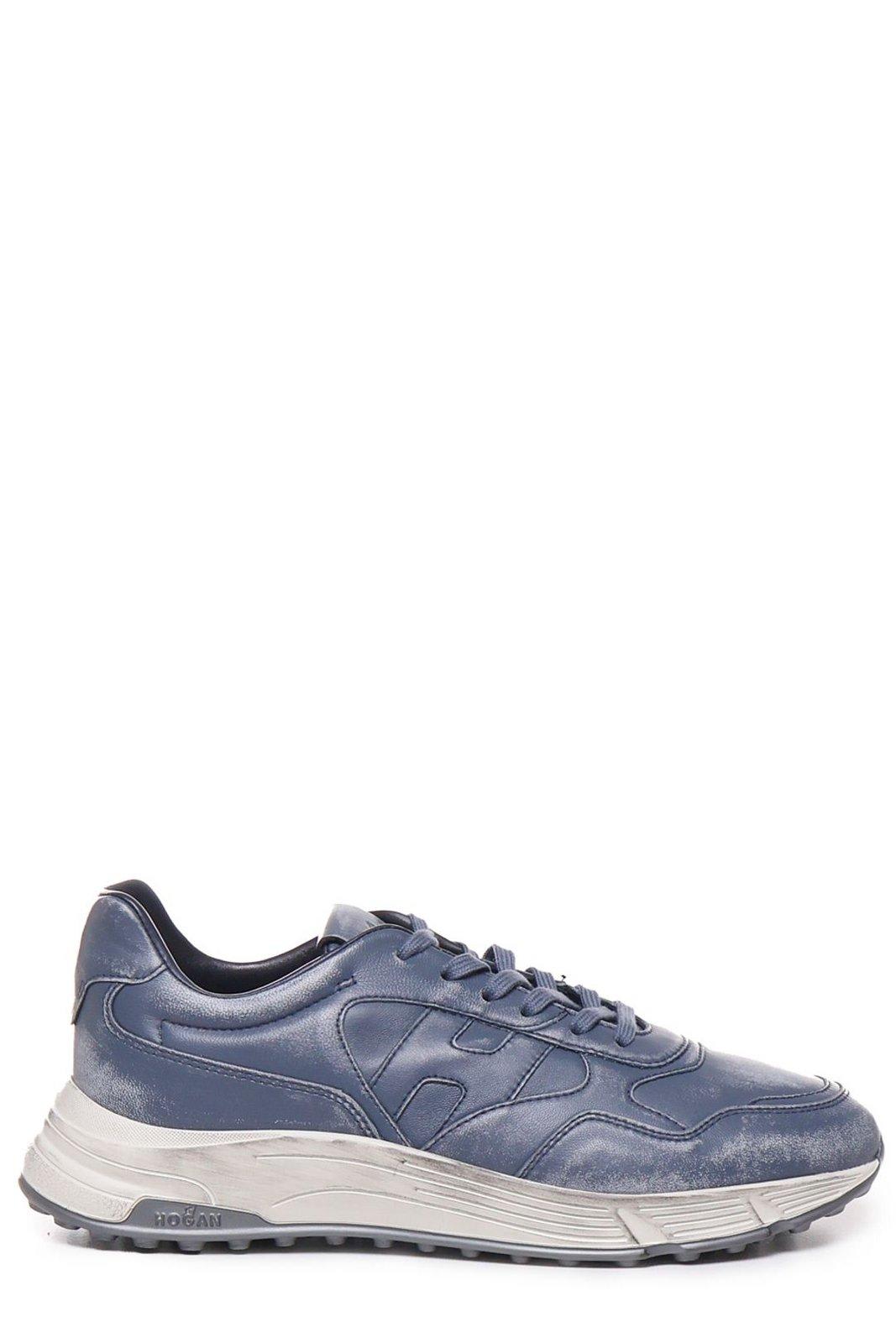 Shop Hogan Hyperlight Low-top Sneakers In Blue