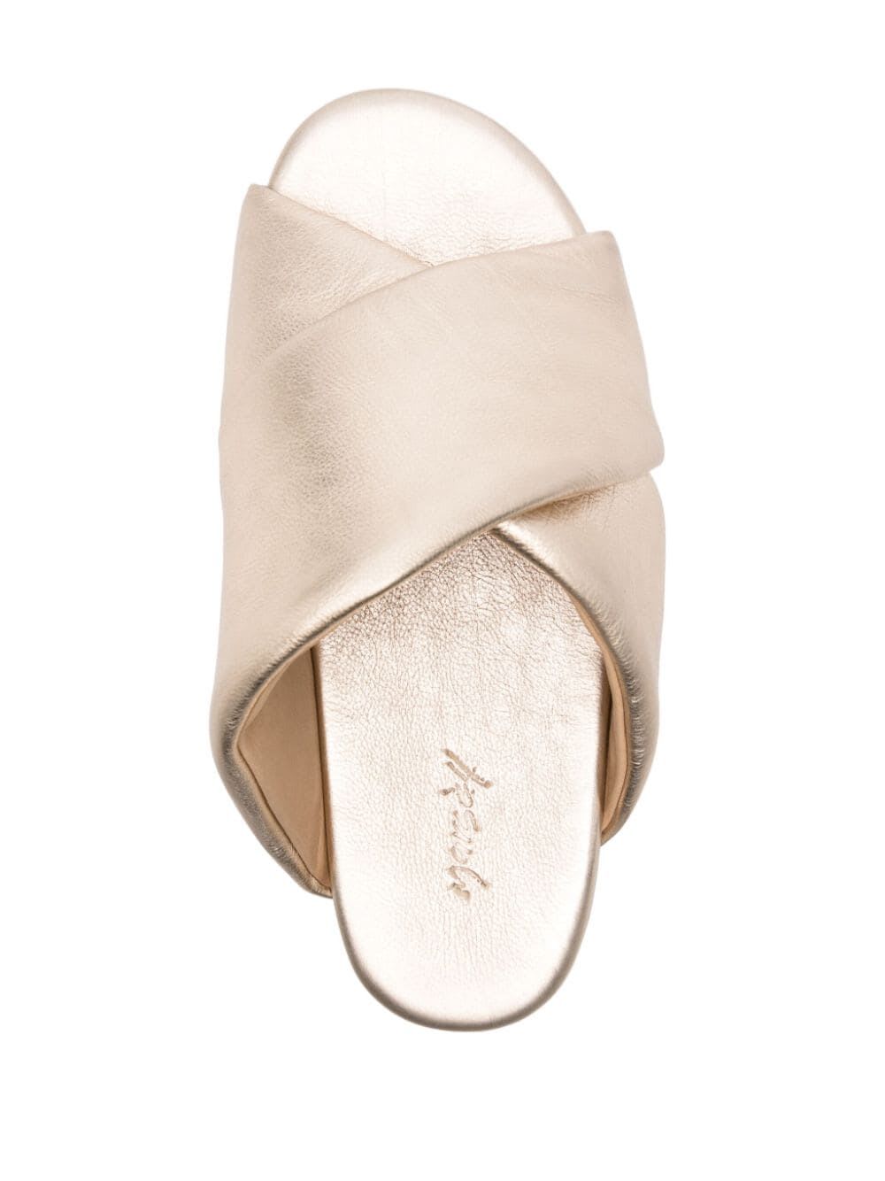 Shop Marsèll Spanciata Sandals In L Platinum Laminate