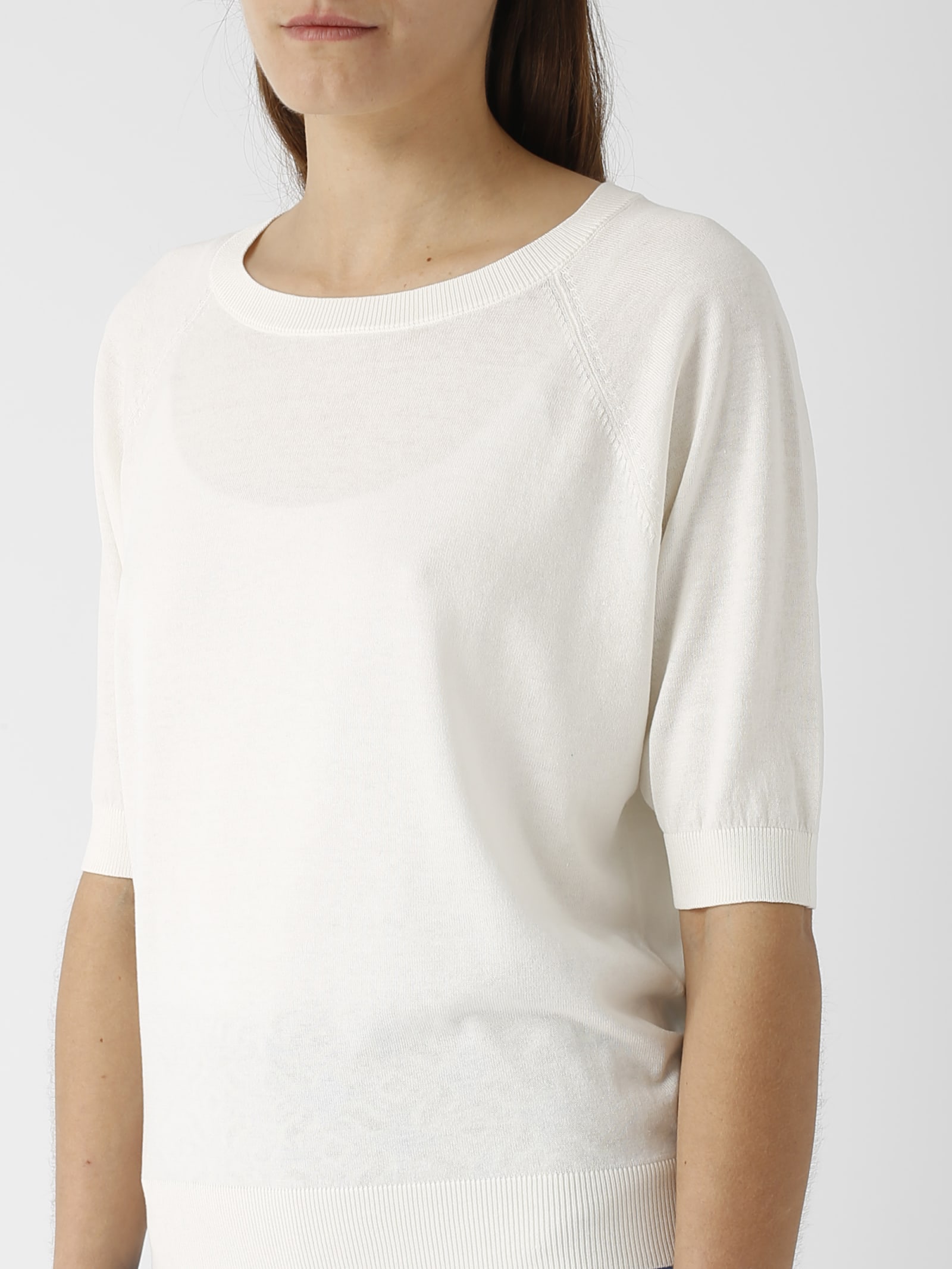 Shop Maliparmi T-shirt Colour Of T-shirt In Bianco