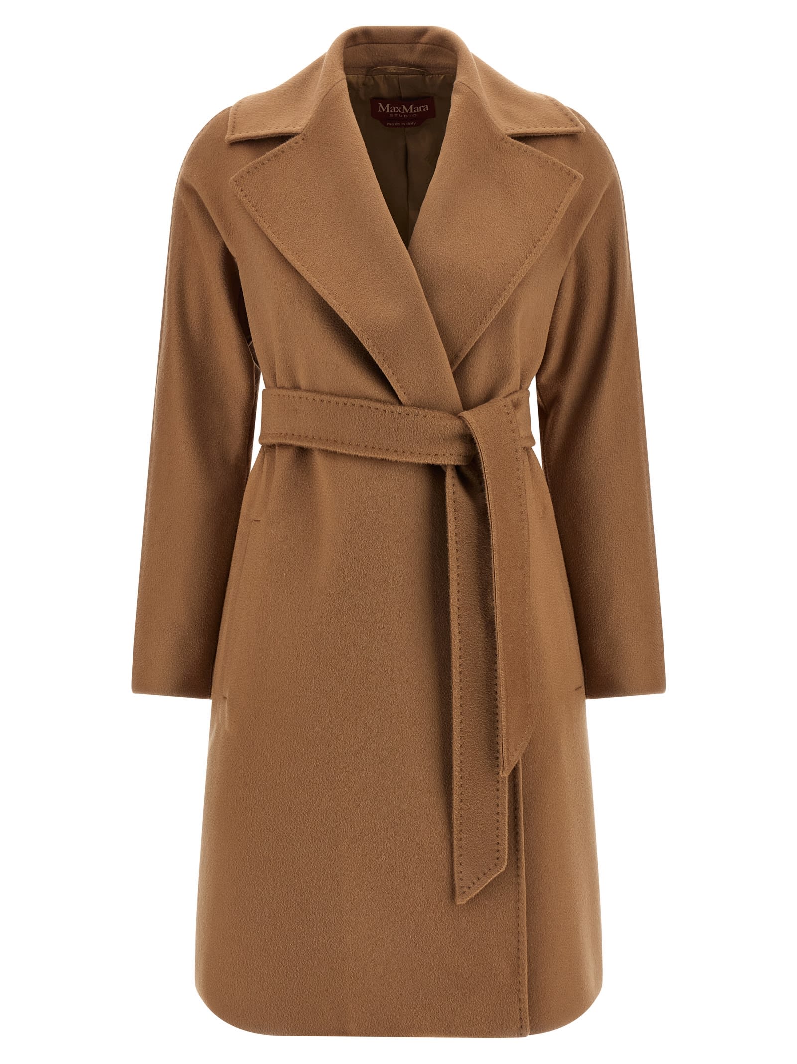 Max Mara Dravenna Coat In Brown