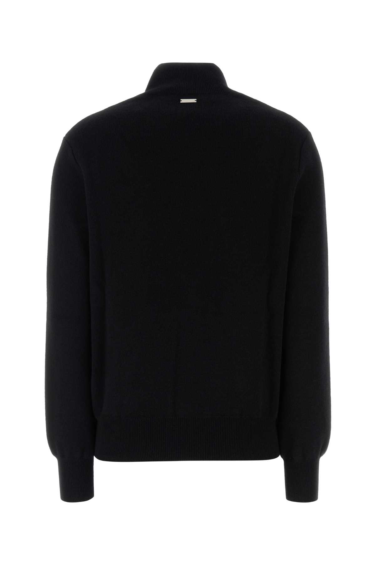 Ferragamo Floral Insert Sweater Sweaters And Cardigans Black In Black