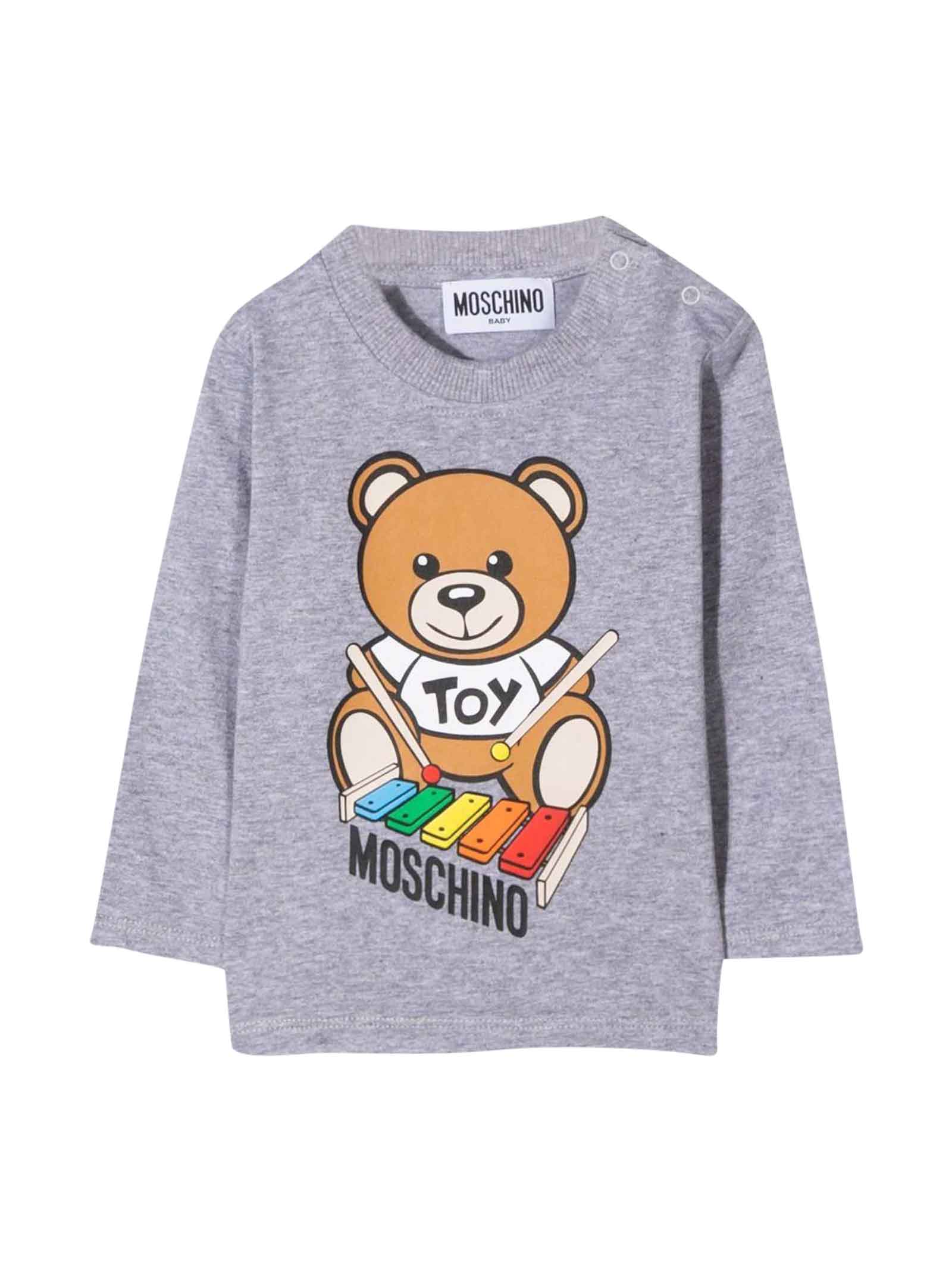 Moschino Unisex Gray T-shirt