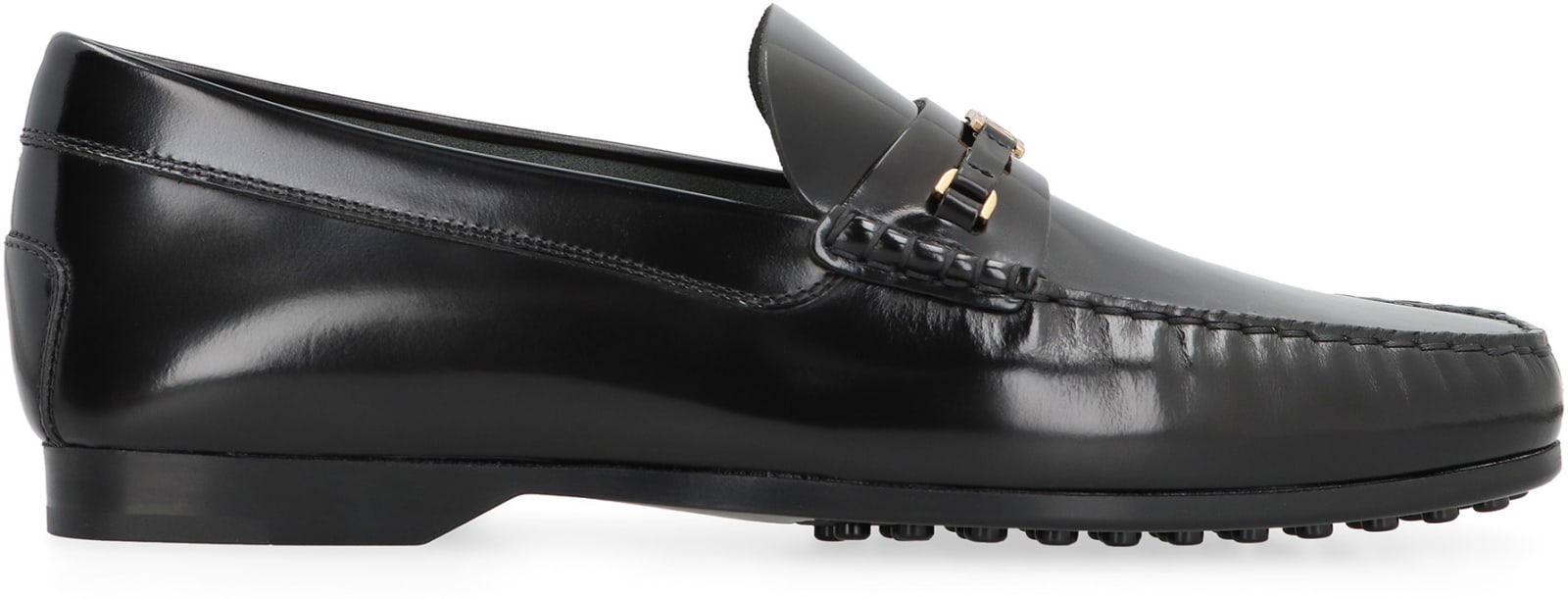 Shop Tod's Kate Orel Patent Leather Loafer In Black