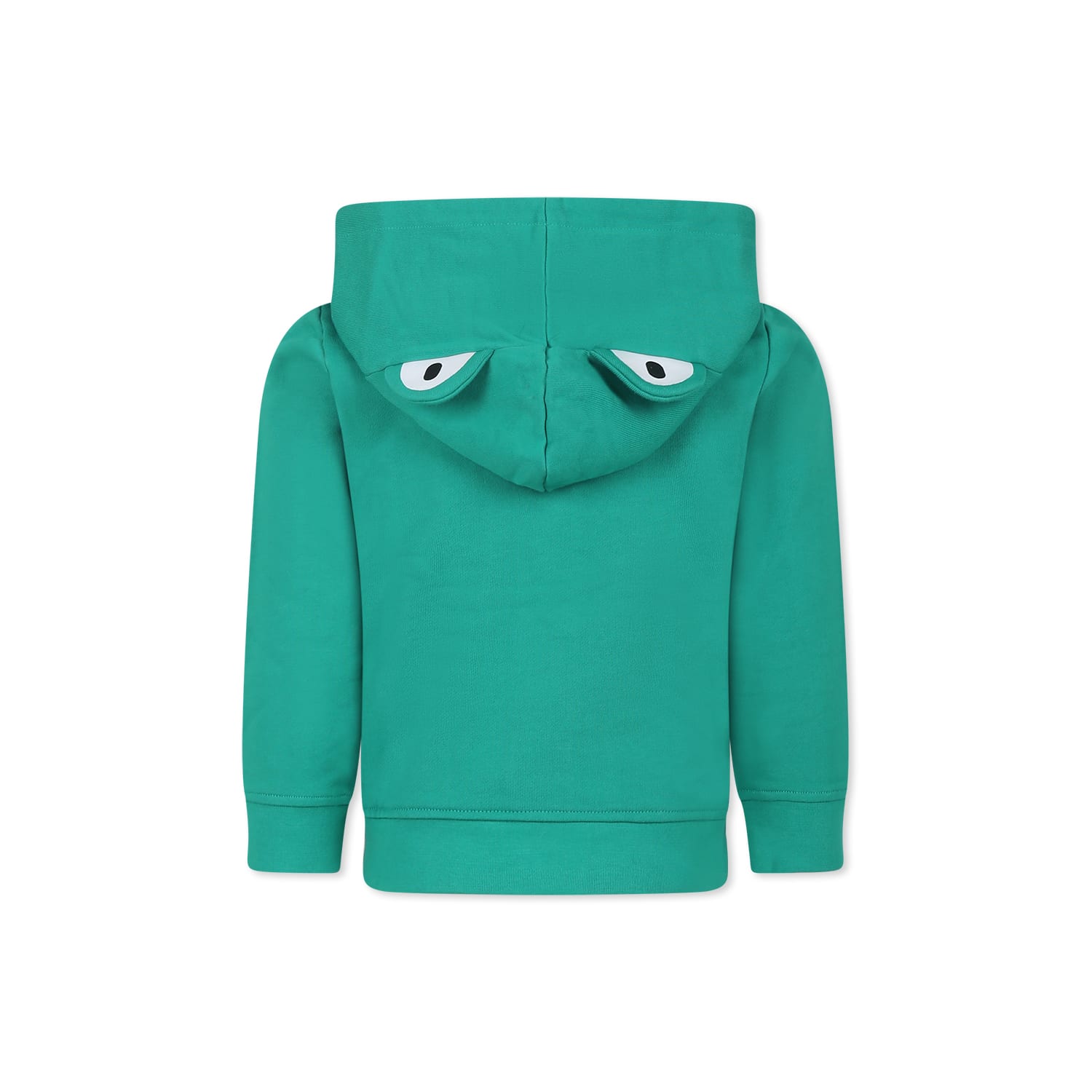 Stella Mccartney Long-sleeved Zipper Sweatshirt In Green
