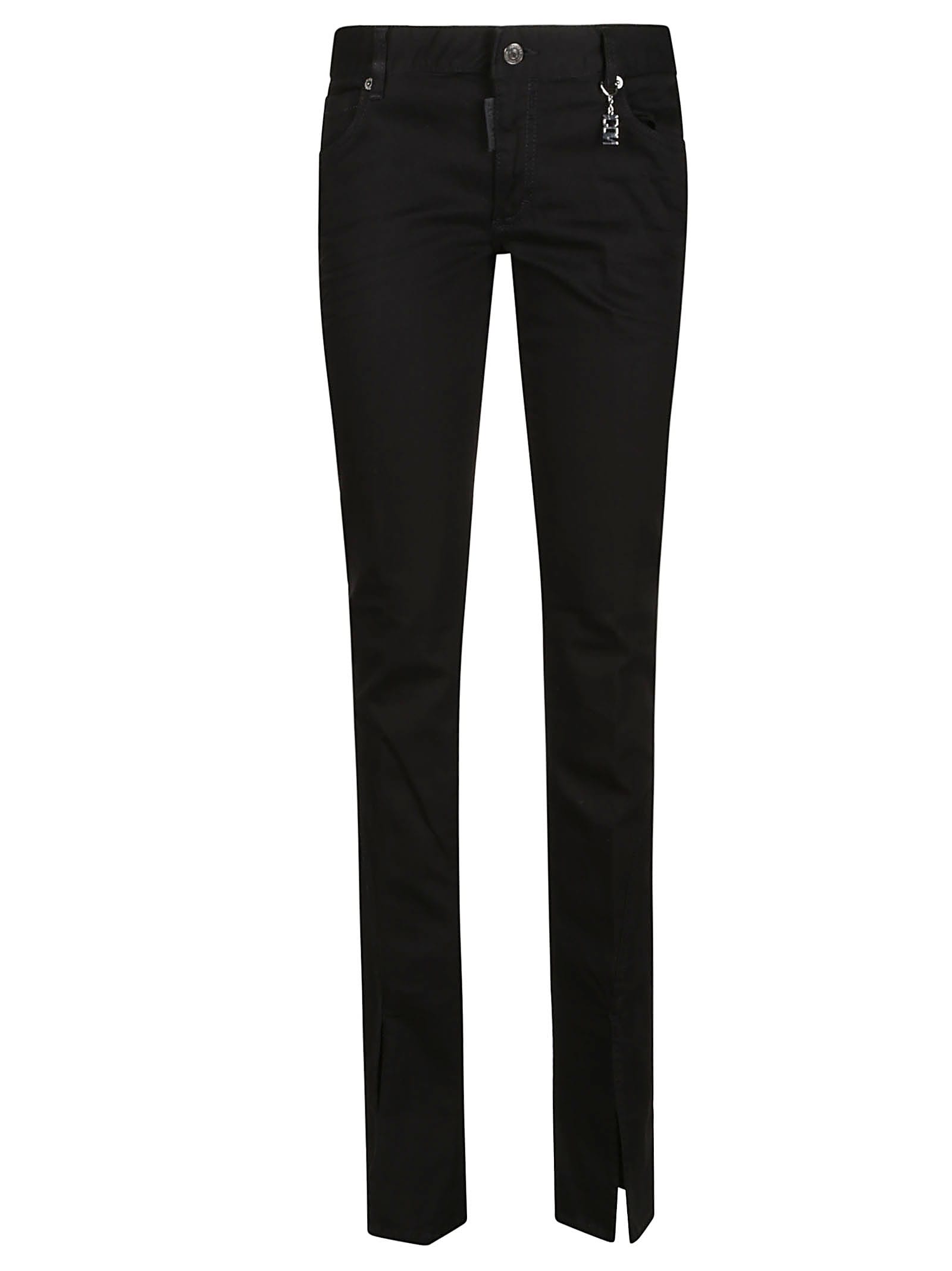 Shop Dsquared2 Icon Trumpet Jeans In Black