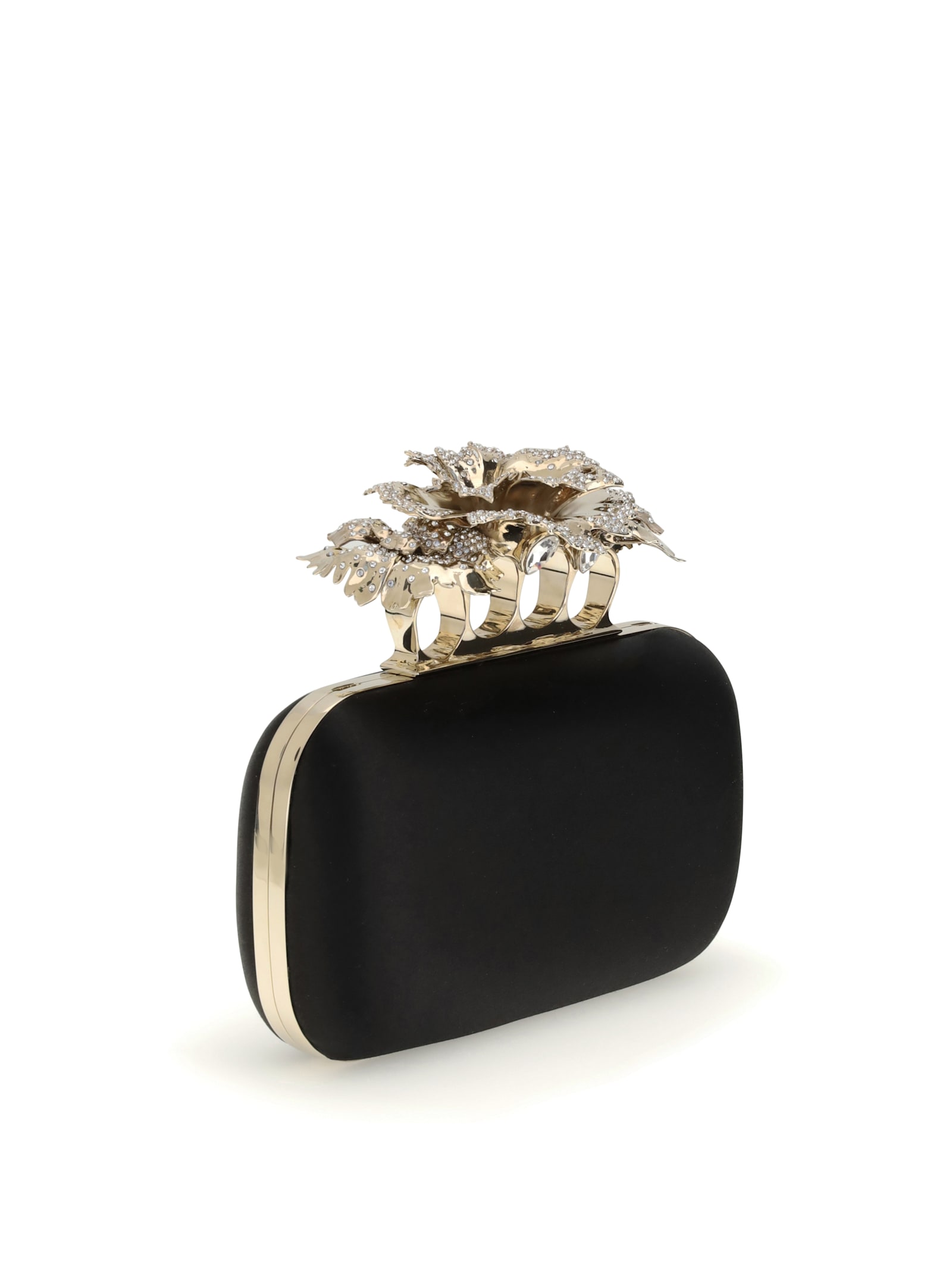 Alexander Mcqueen Carnation Knuckle Clutch