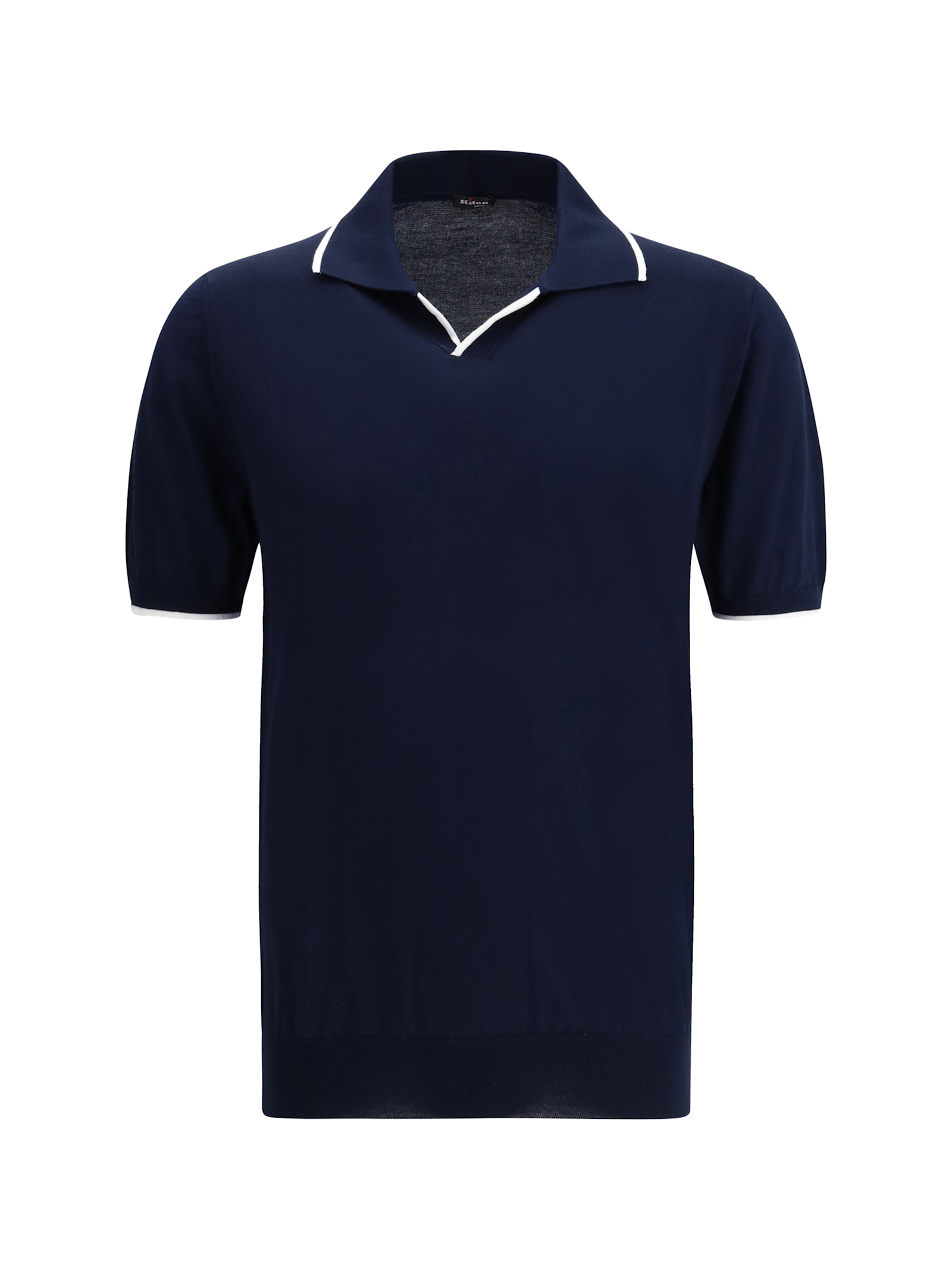 Shop Kiton Cotton Polo Shirt