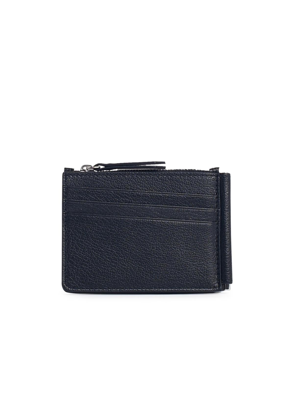 Shop Maison Margiela Leather Wallet In Black